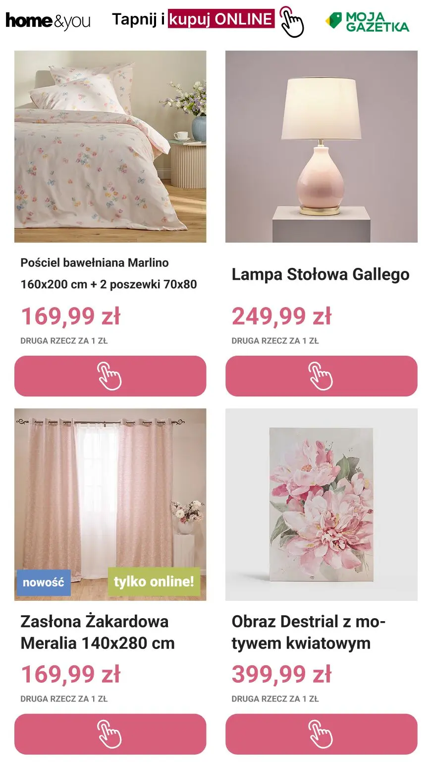 gazetka promocyjna home&you Druga rzecz za 1 zł! 🛍️🛍️ - Strona 8