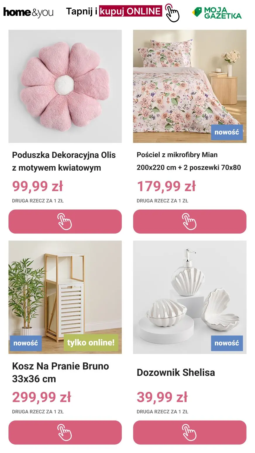 gazetka promocyjna home&you Druga rzecz za 1 zł! 🛍️🛍️ - Strona 9