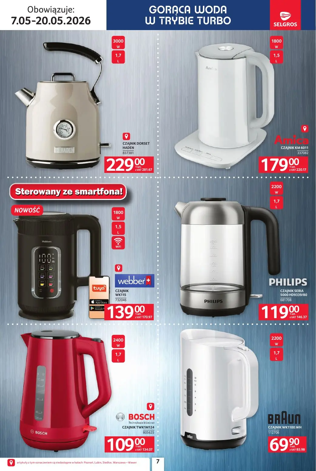 gazetka promocyjna SELGROS Katalog Elektro AGD - Strona 7