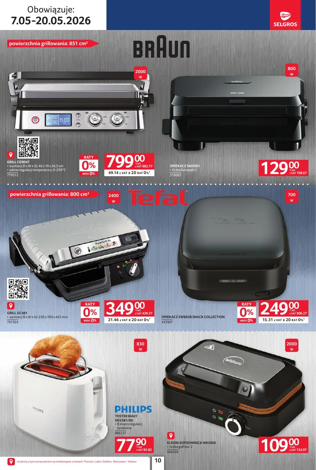 gazetka promocyjna SELGROS Katalog Elektro AGD - Strona 10