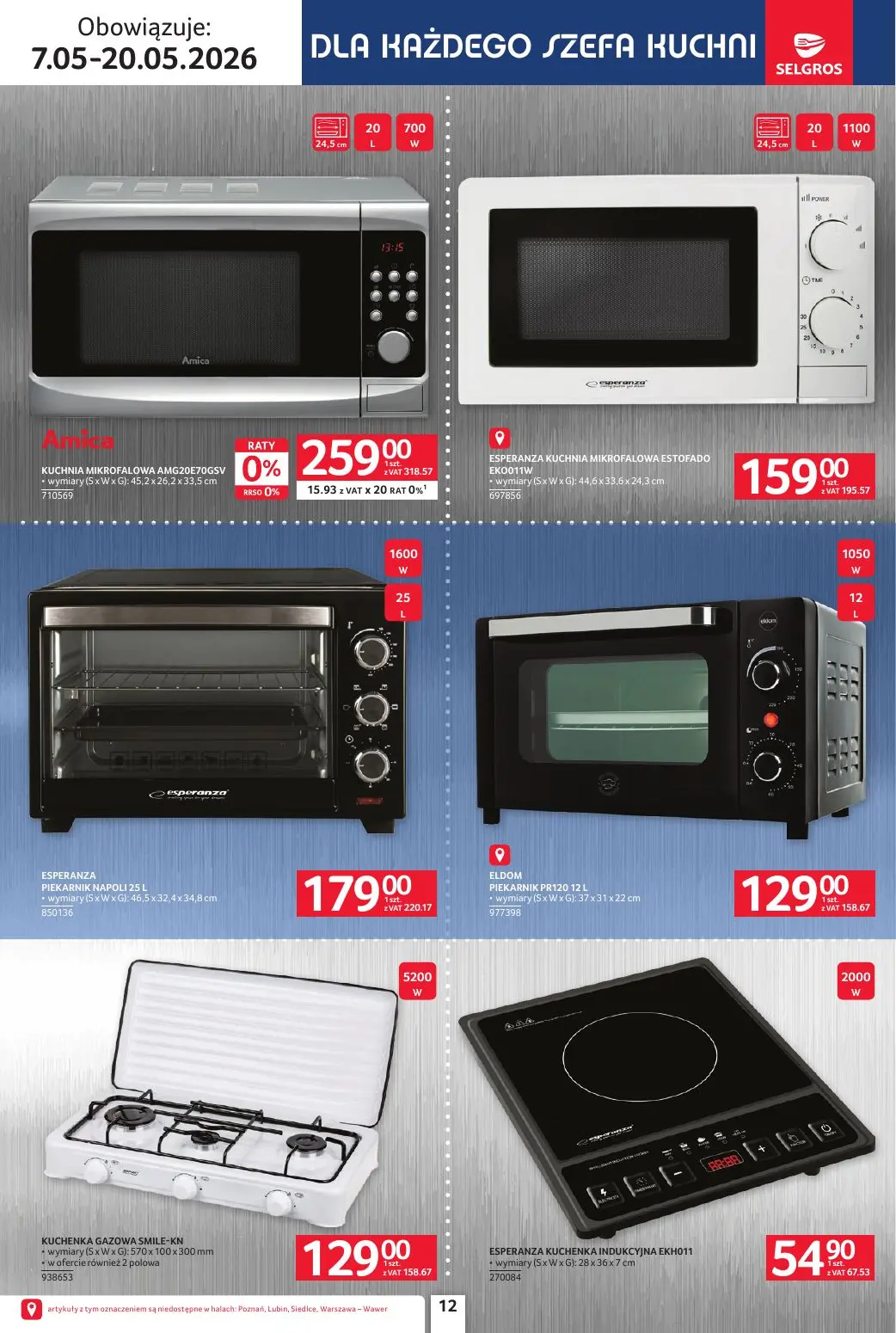 gazetka promocyjna SELGROS Katalog Elektro AGD - Strona 12