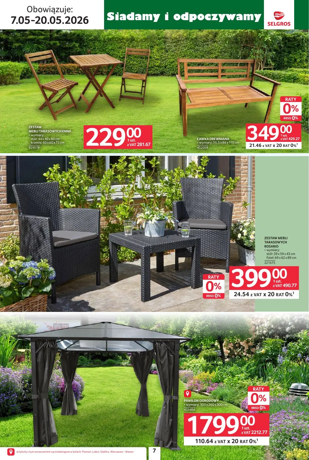 gazetka promocyjna SELGROS Katalog Ogród - Strona 7