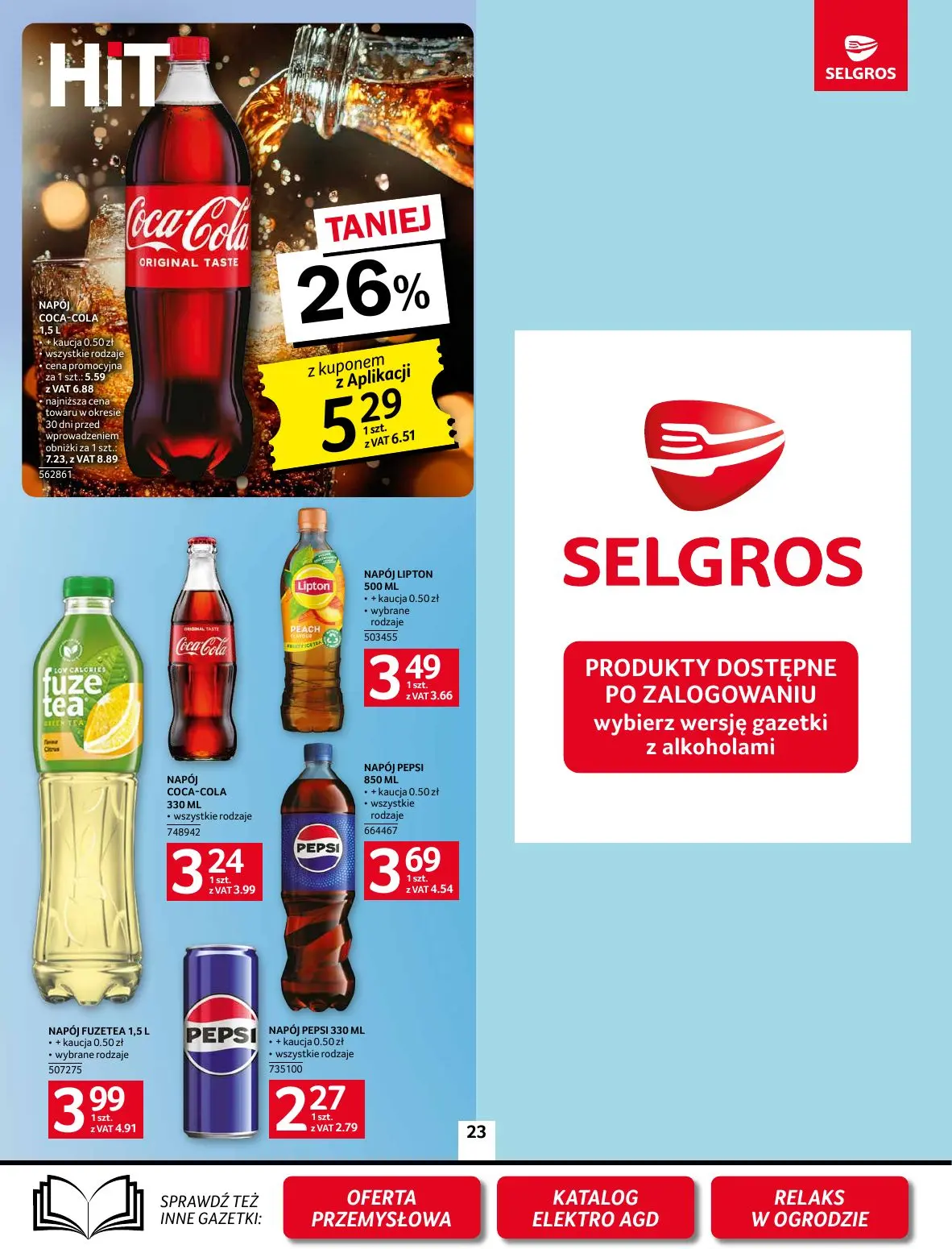 gazetka promocyjna SELGROS Oferta Spożywcza - Strona 23