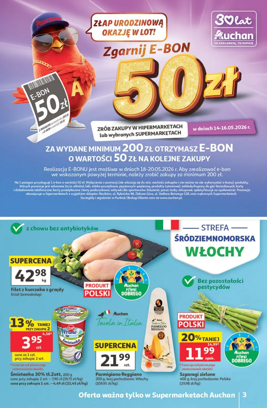 gazetka promocyjna Auchan Supermarket Urodzinowe Hity Cenowe - Strona 3