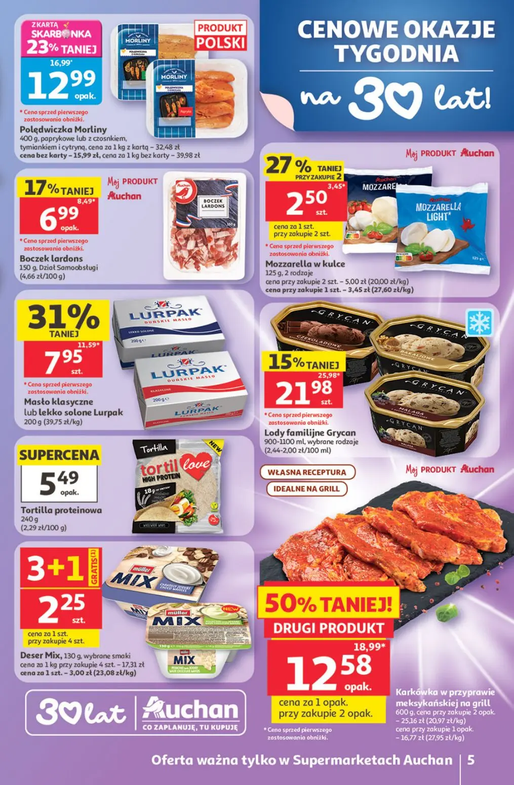 gazetka promocyjna Auchan Supermarket Urodzinowe Hity Cenowe - Strona 5
