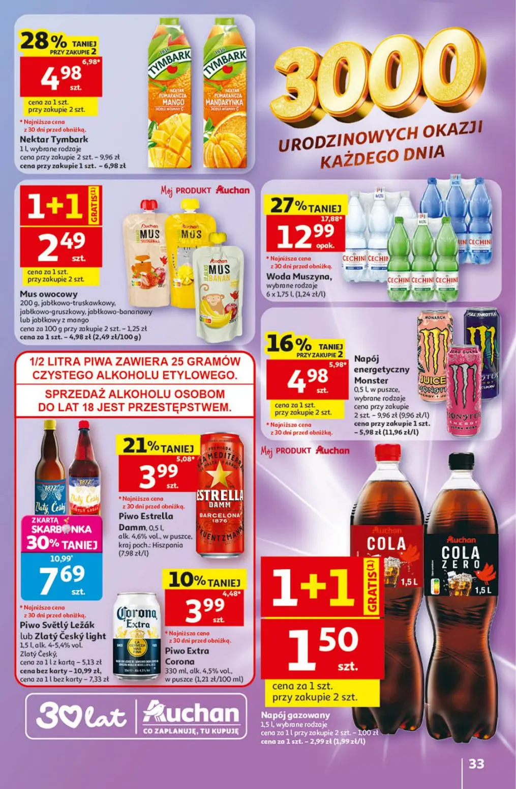gazetka promocyjna Auchan Urodzinowe Hity Cenowe - Strona 33
