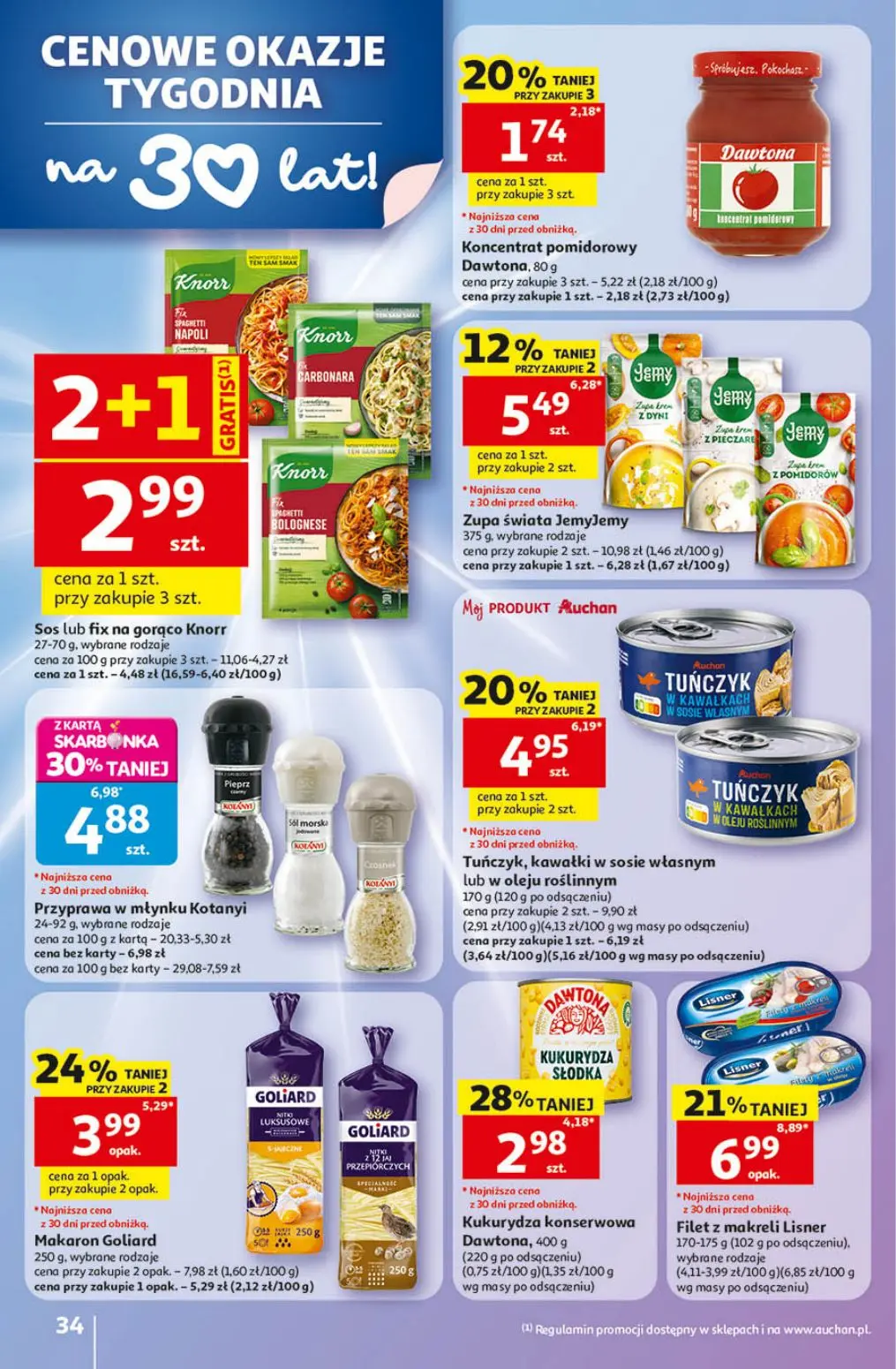 gazetka promocyjna Auchan Urodzinowe Hity Cenowe - Strona 34
