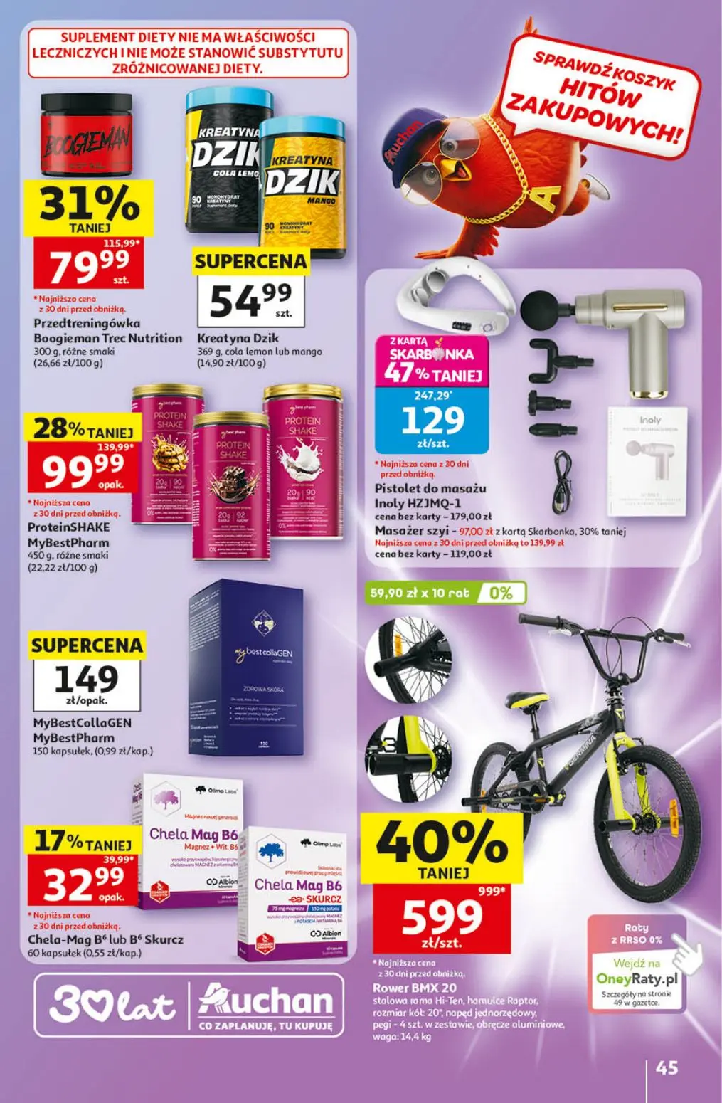 gazetka promocyjna Auchan Urodzinowe Hity Cenowe - Strona 45
