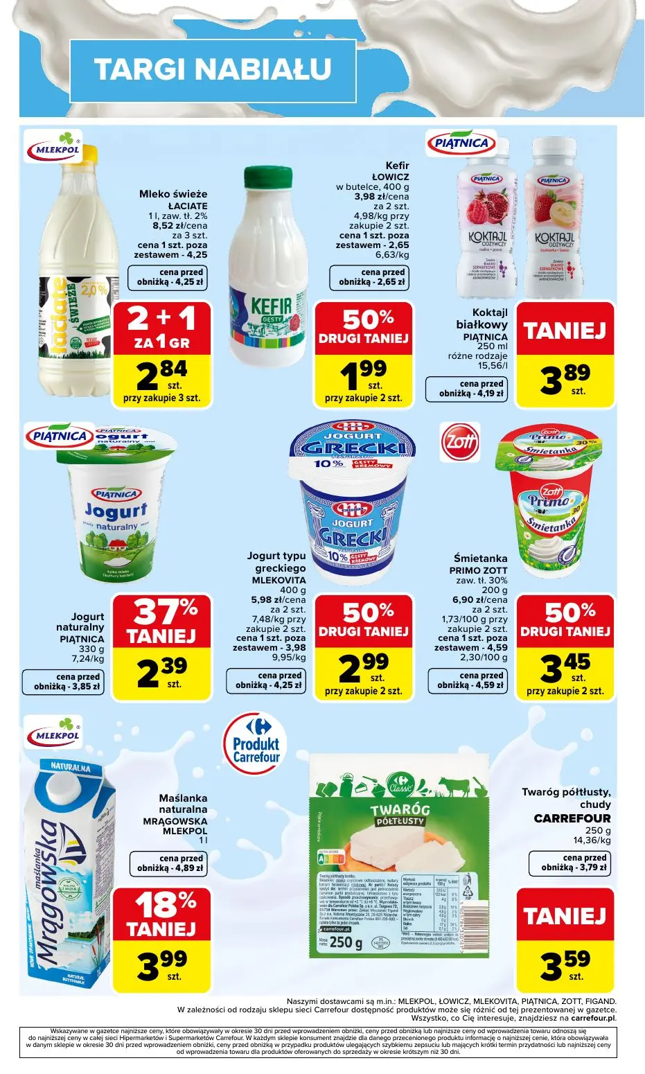 gazetka promocyjna Carrefour Targi nabiału - Strona 4