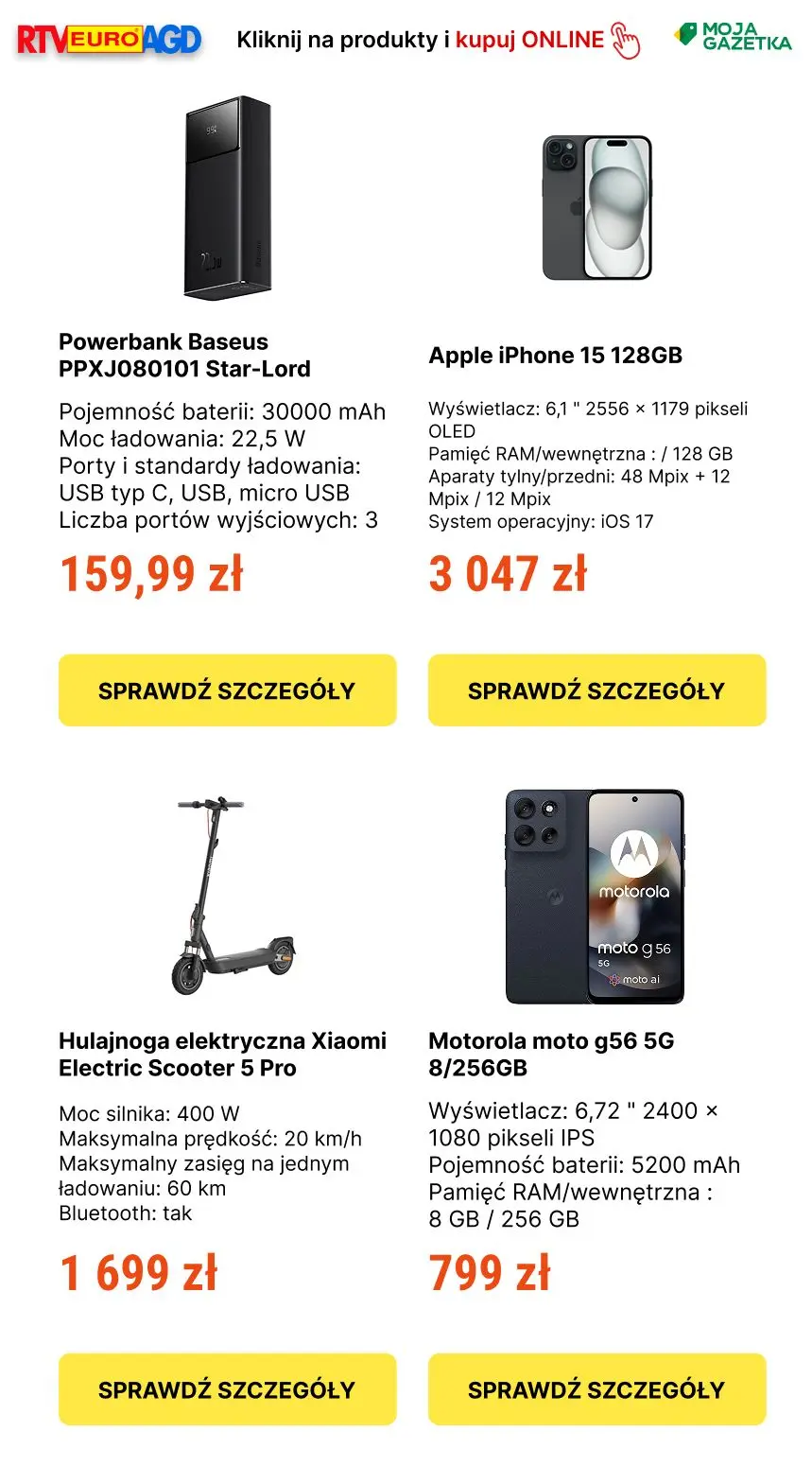 gazetka promocyjna RTV EURO AGD Majówka rabatówka w RTV EURO AGD - najlepsze promocje - Strona 3