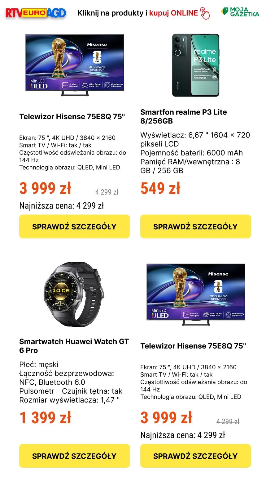 gazetka promocyjna RTV EURO AGD Majówka rabatówka w RTV EURO AGD - najlepsze promocje - Strona 4