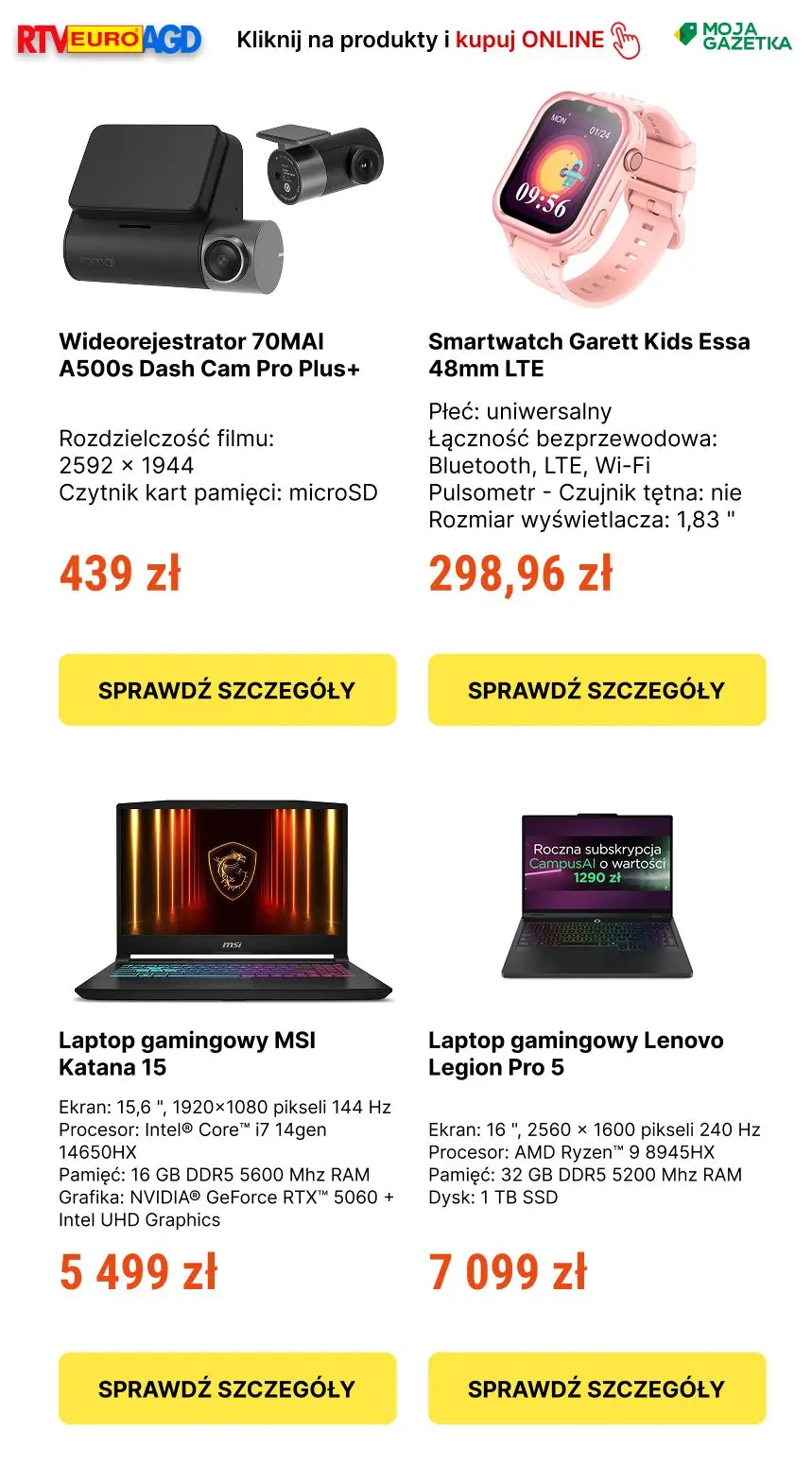 gazetka promocyjna RTV EURO AGD Majówka rabatówka w RTV EURO AGD - najlepsze promocje - Strona 7