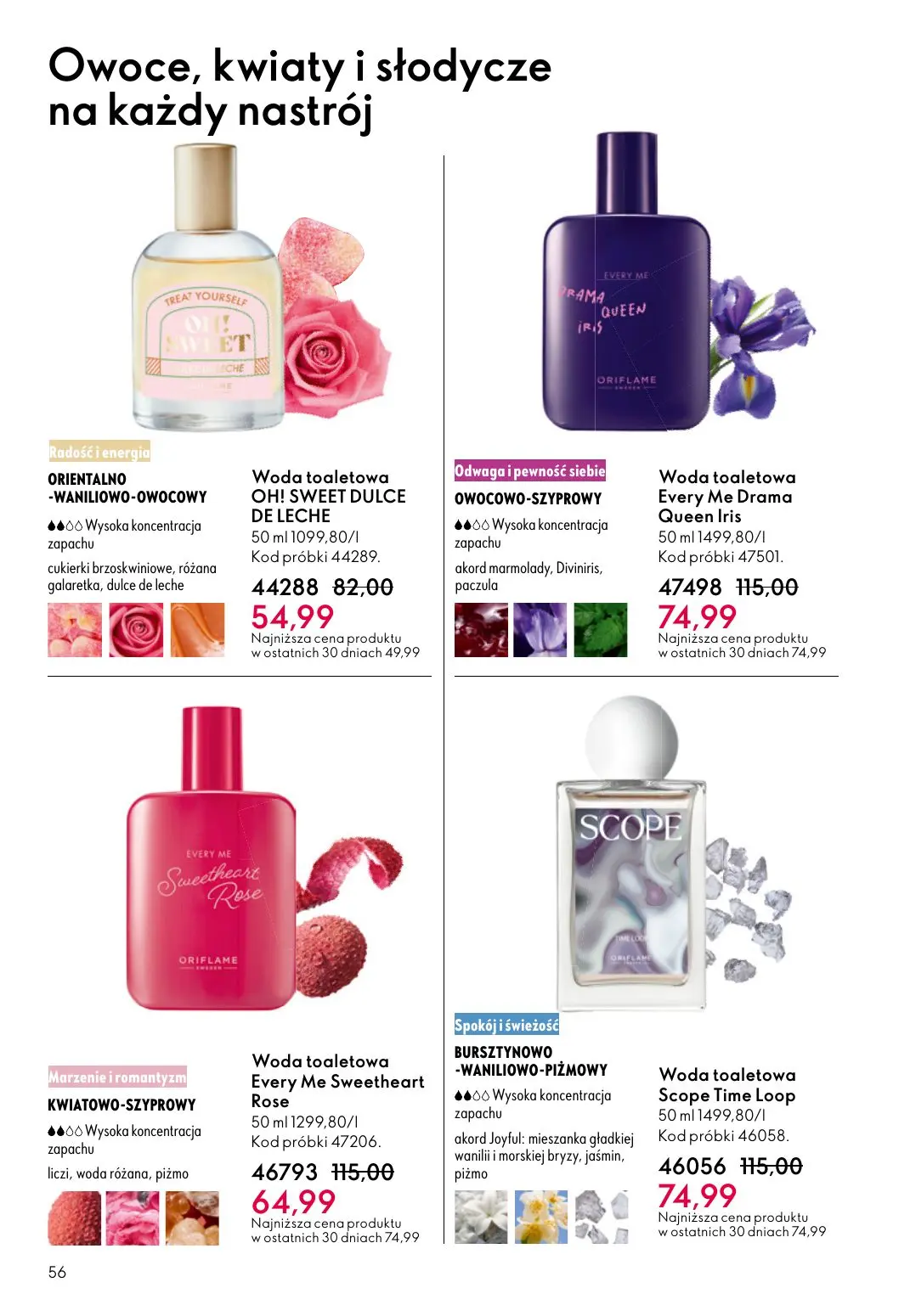 gazetka promocyjna ORIFLAME Pielęgnacja skóry, którą ona pokocha - Strona 56