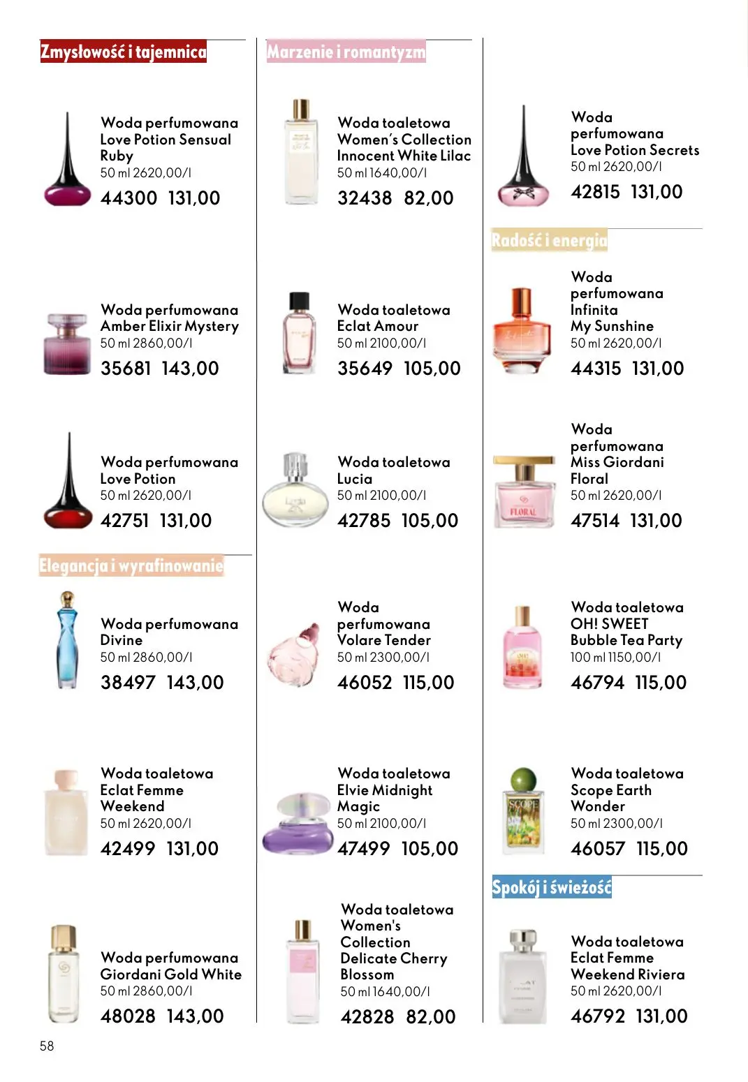 gazetka promocyjna ORIFLAME Pielęgnacja skóry, którą ona pokocha - Strona 58