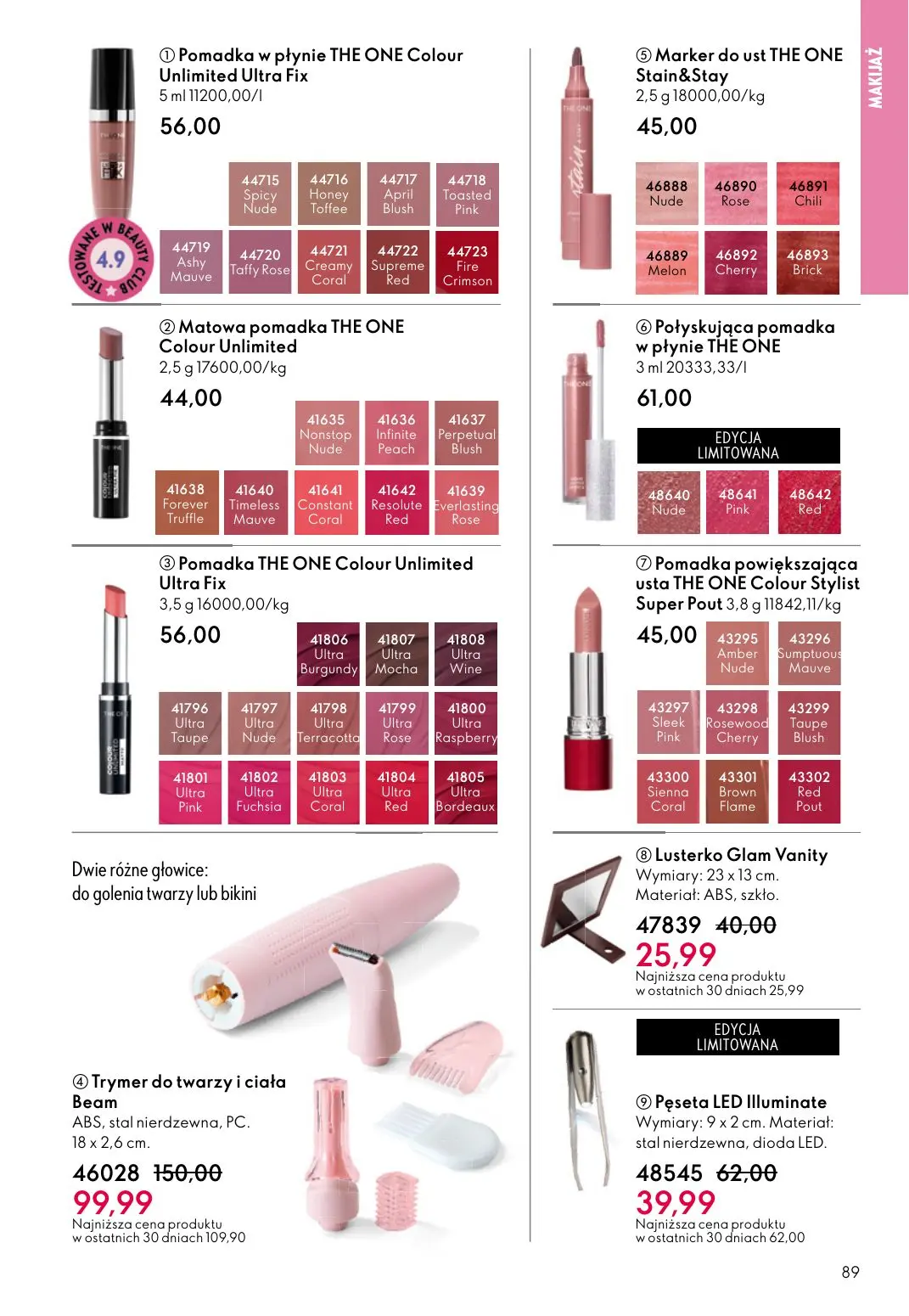 gazetka promocyjna ORIFLAME Pielęgnacja skóry, którą ona pokocha - Strona 89