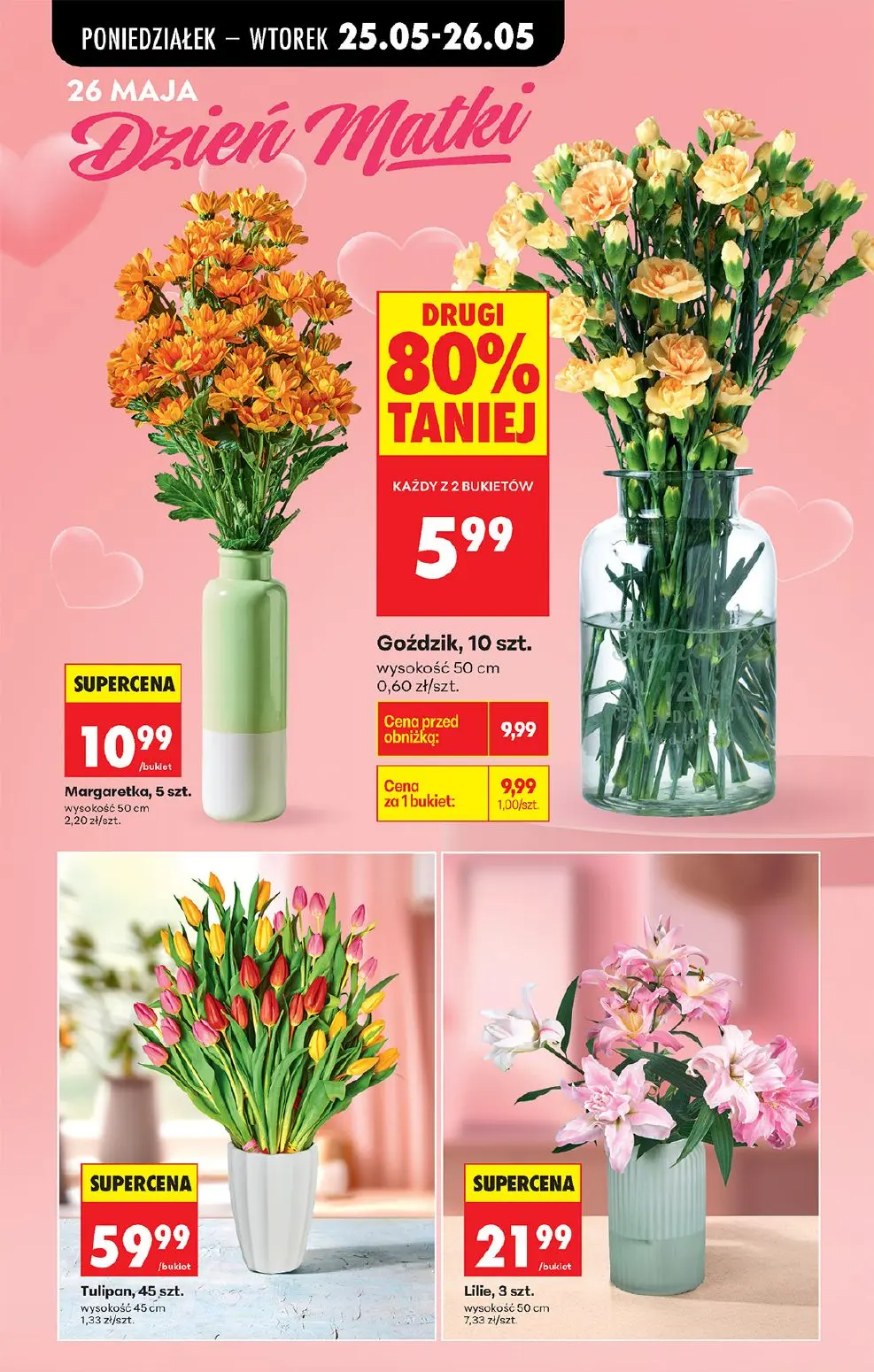 gazetka promocyjna Biedronka Kwiaty na Dzień Mamy - Strona 2