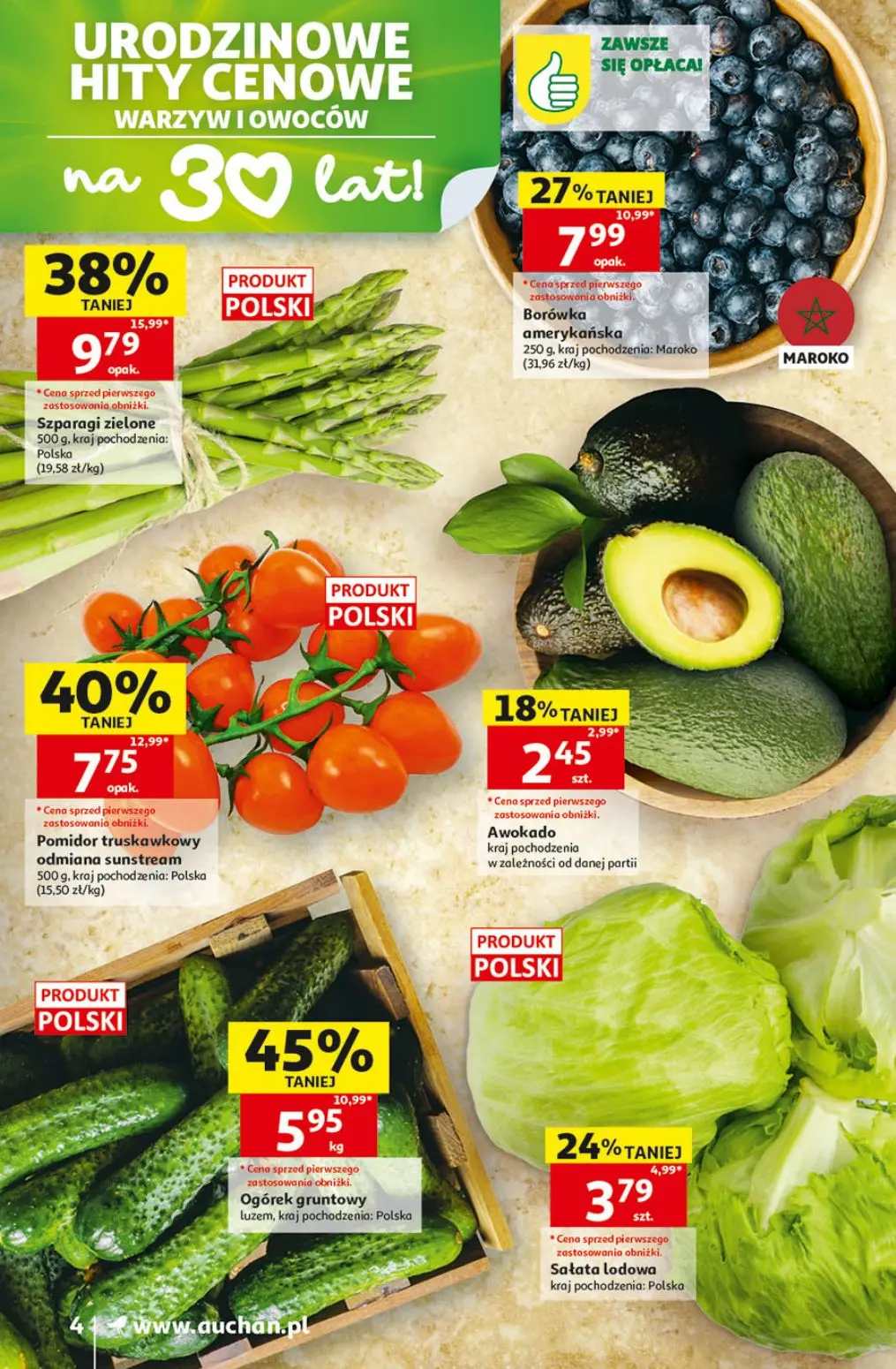 gazetka promocyjna Auchan Supermarket Urodzinowe Hity Cenowe - Strona 4