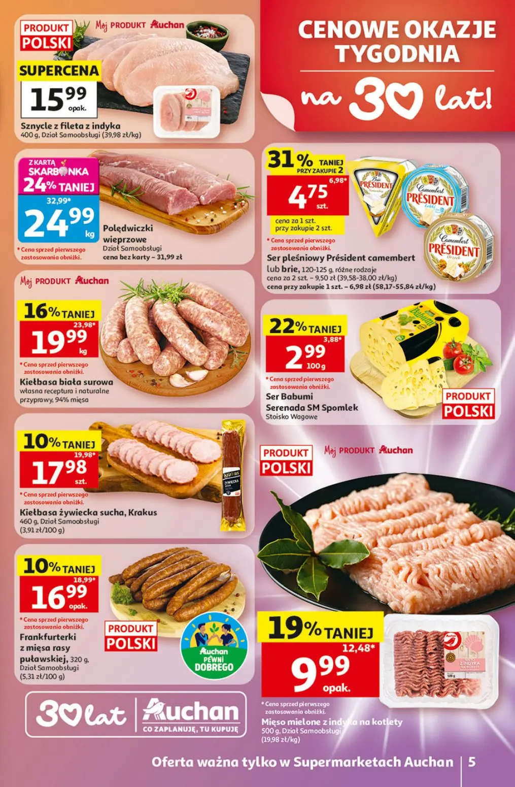gazetka promocyjna Auchan Supermarket Urodzinowe Hity Cenowe - Strona 5