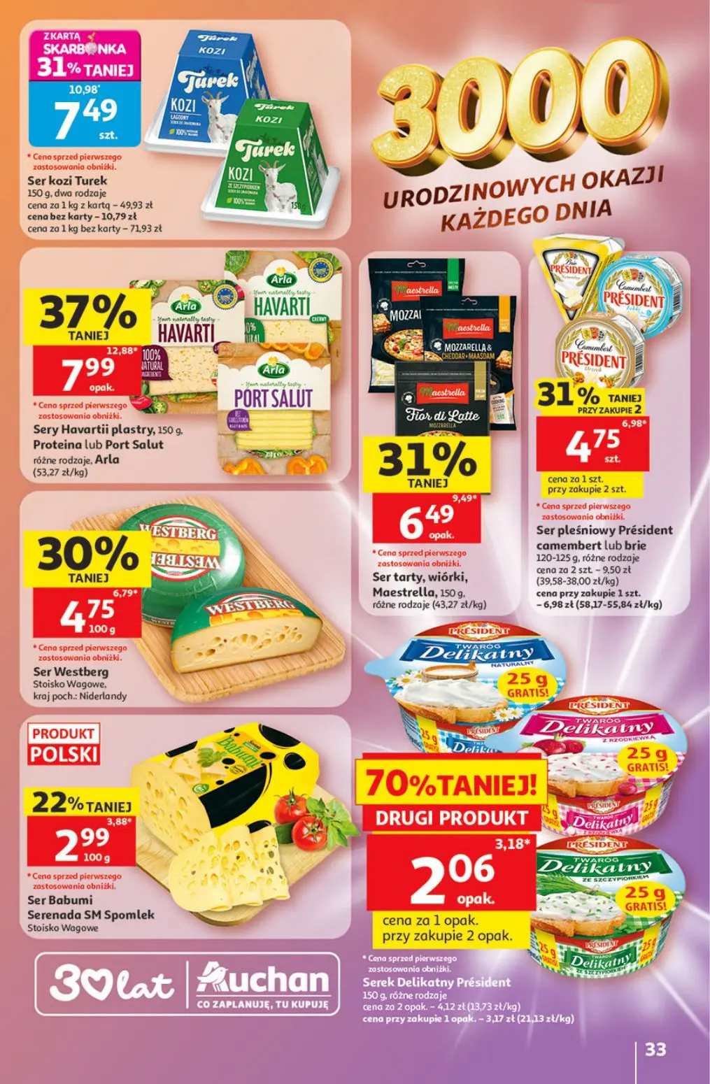 gazetka promocyjna Auchan Urodzinowe Hity Cenowe - Strona 33