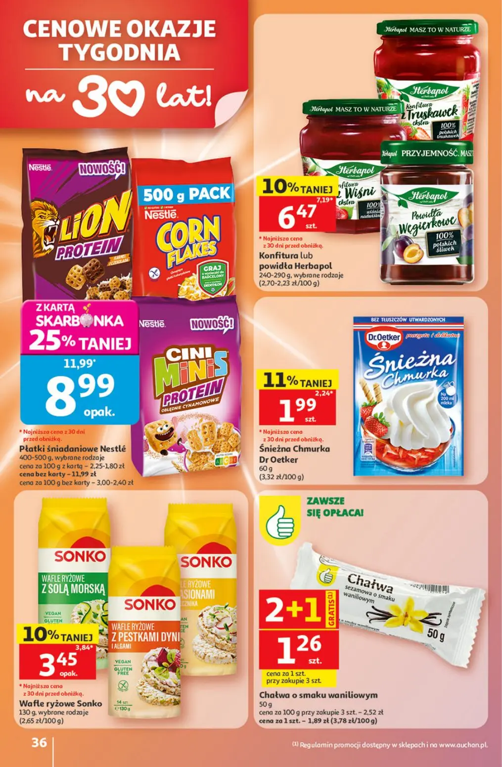 gazetka promocyjna Auchan Urodzinowe Hity Cenowe - Strona 36