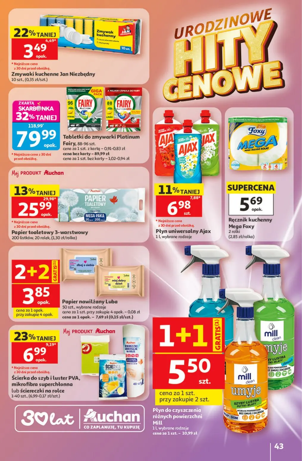 gazetka promocyjna Auchan Urodzinowe Hity Cenowe - Strona 43