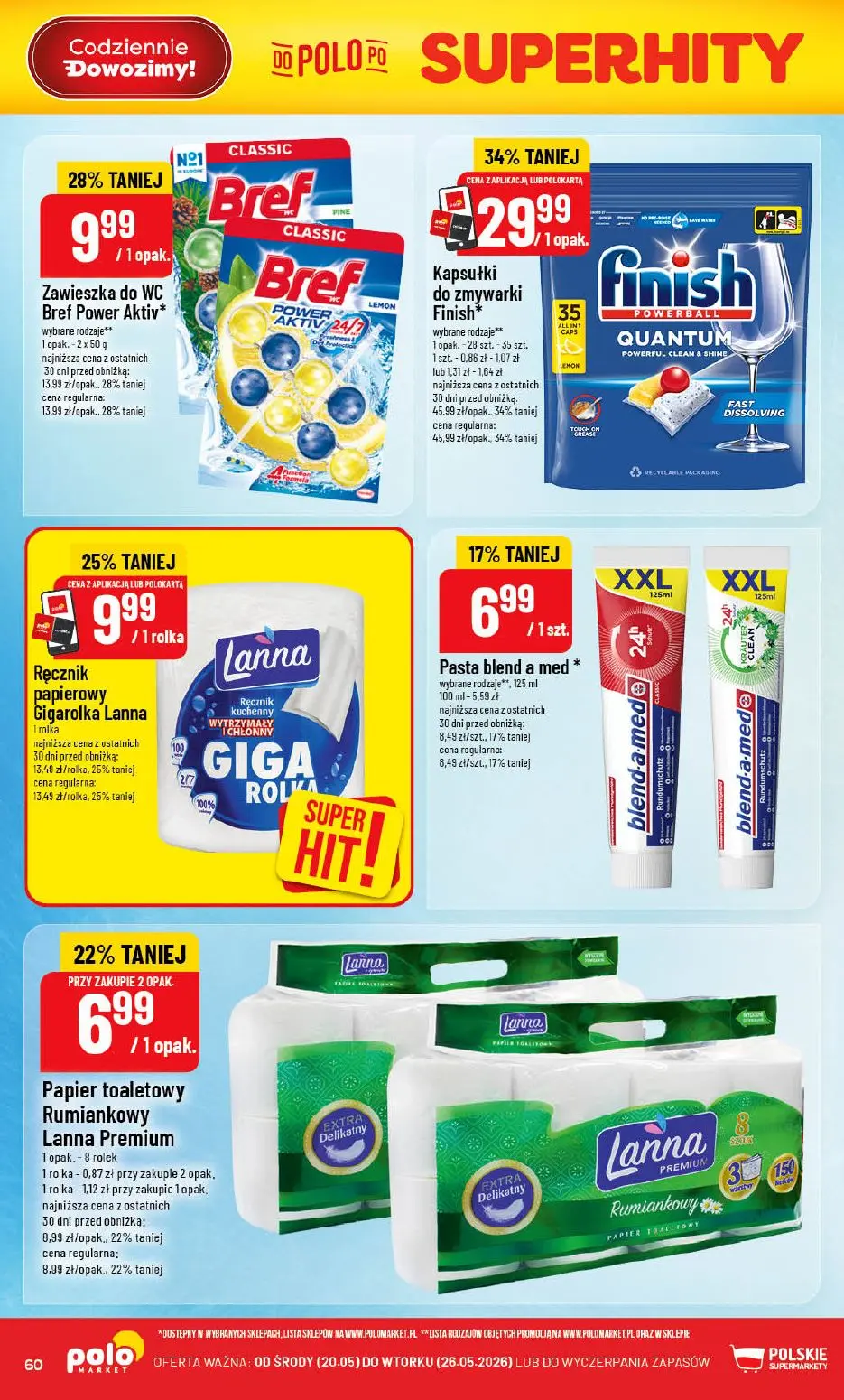 gazetka promocyjna POLOmarket Kujawsko-pomorskie, Zachodniopomorskie, Pomorskie - Mamy okazje - Strona 60