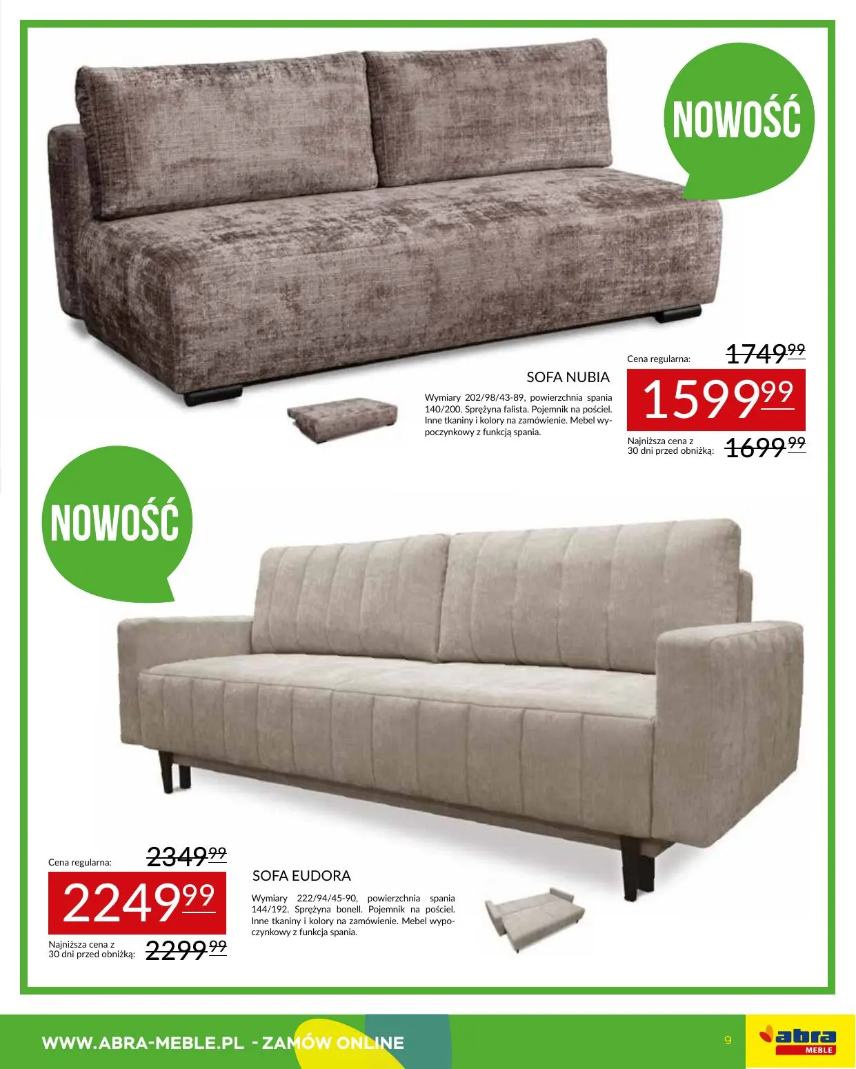 gazetka promocyjna abra meble  - Strona 9
