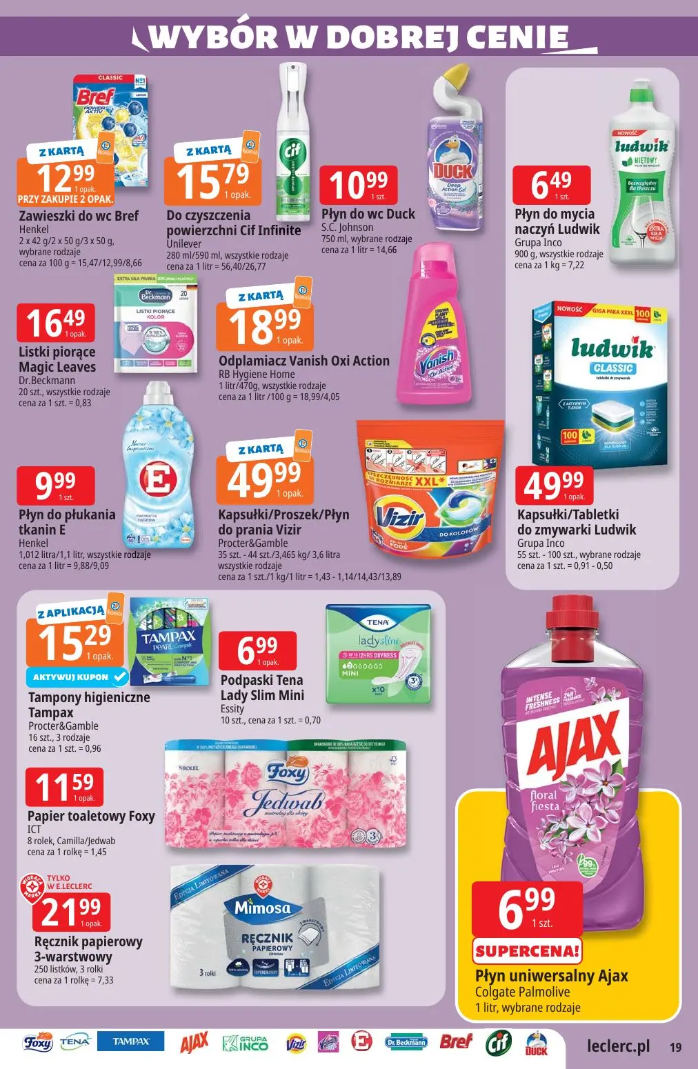 gazetka promocyjna E.Leclerc Top marki - oferta rozszerzona - Strona 19