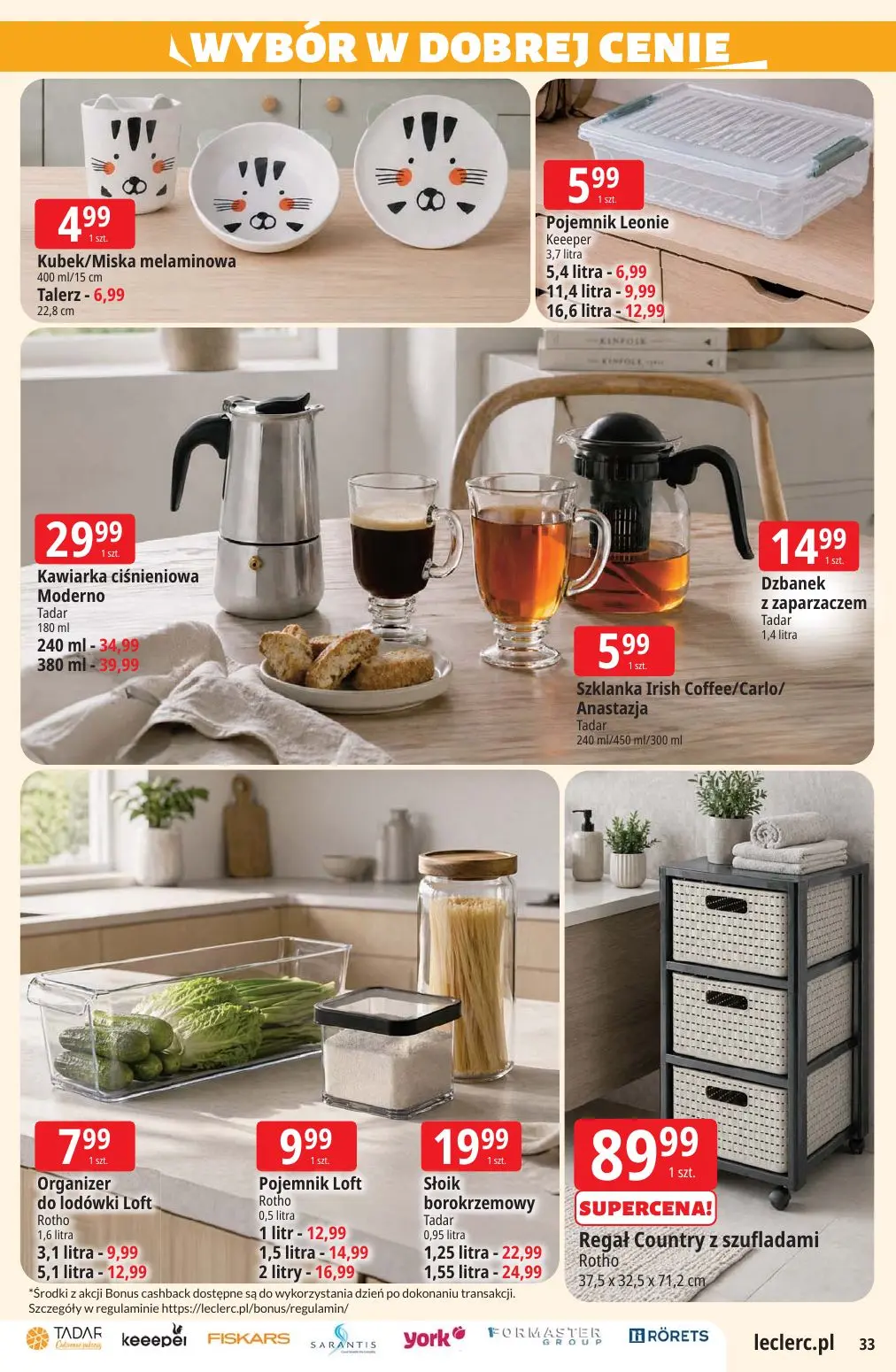 gazetka promocyjna E.Leclerc Top marki - oferta rozszerzona - Strona 33