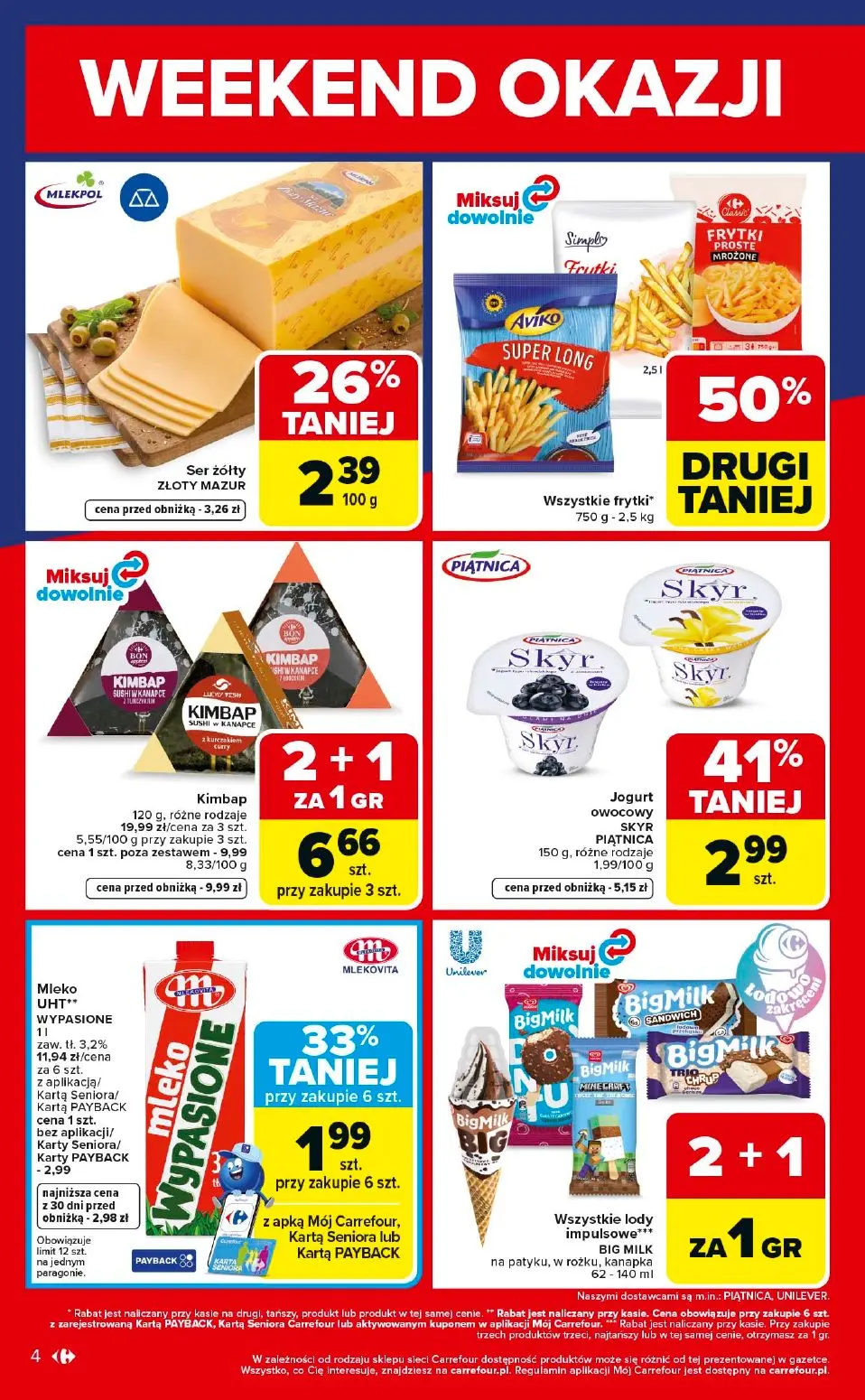 gazetka promocyjna Carrefour Market Weekend okazji już od czwartku! - Strona 4