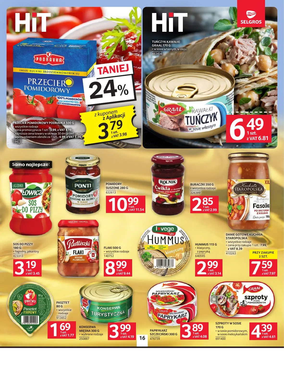 gazetka promocyjna SELGROS Oferta Spożywcza - Strona 16