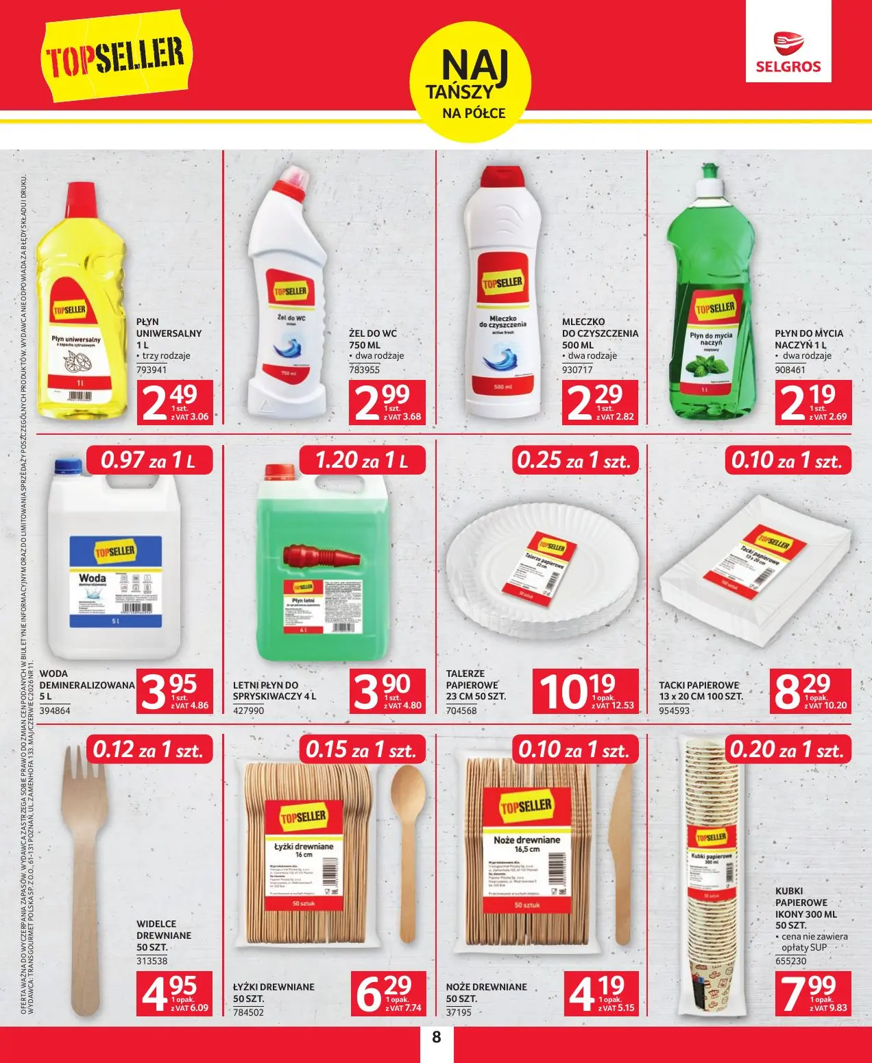 gazetka promocyjna SELGROS Katalog Topseller

 - Strona 8