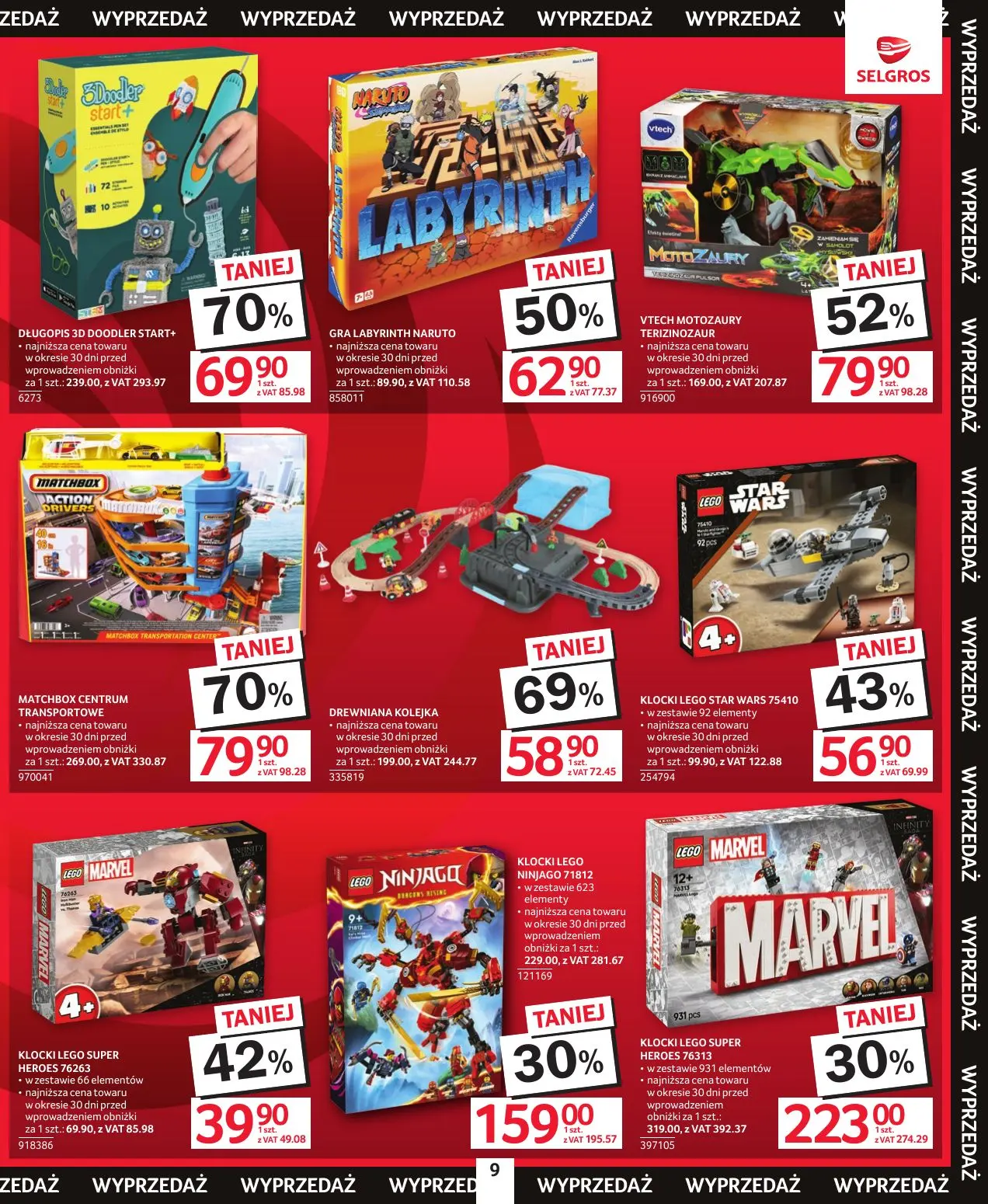 gazetka promocyjna SELGROS Katalog Wielka Wyprzedaż - Strona 9