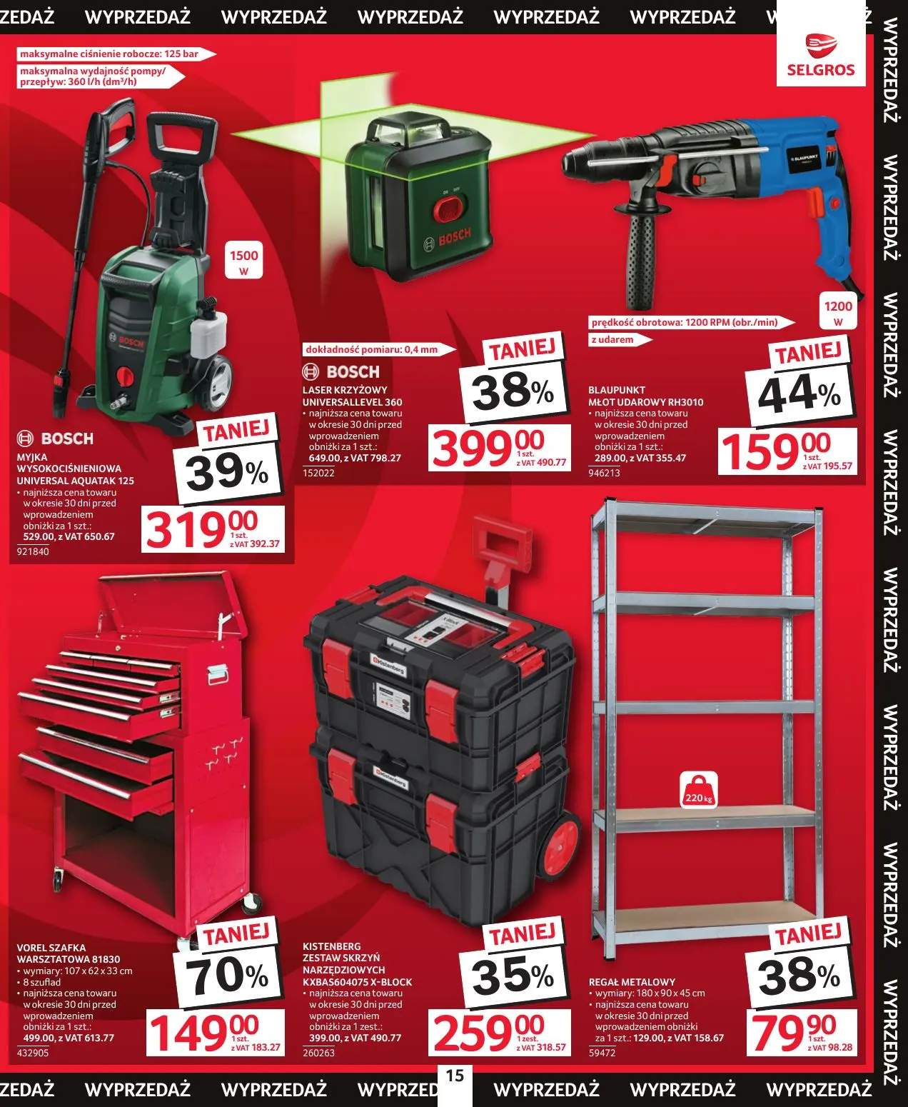 gazetka promocyjna SELGROS Katalog Wielka Wyprzedaż - Strona 15