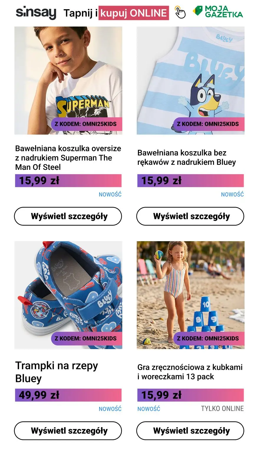 gazetka promocyjna Sinsay ☀️ DZIEŃ DZIECKA! -25% na WSZYSTKO dla dzieci  - Strona 6