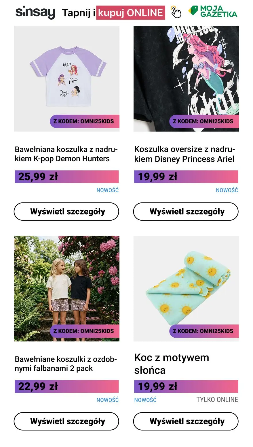 gazetka promocyjna Sinsay ☀️ DZIEŃ DZIECKA! -25% na WSZYSTKO dla dzieci  - Strona 9