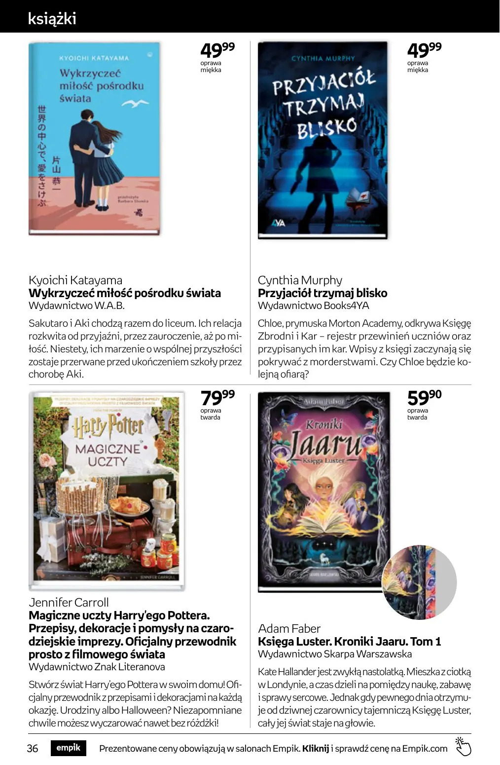 gazetka promocyjna Empik Tom kultury - Strona 36