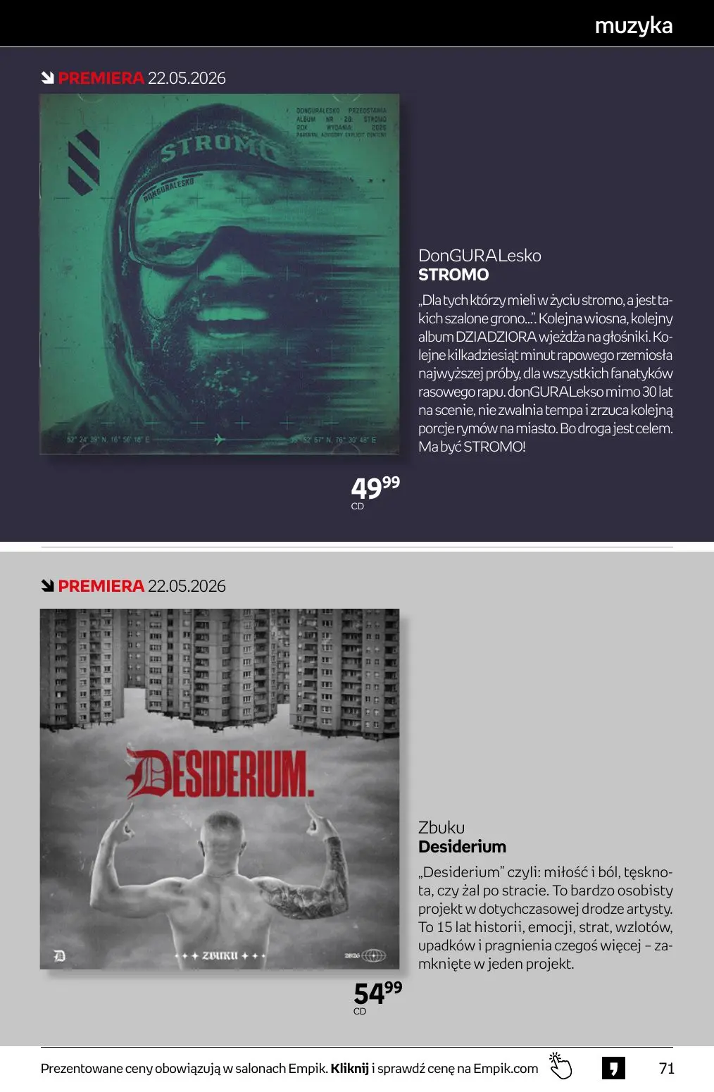 gazetka promocyjna Empik Tom kultury - Strona 71