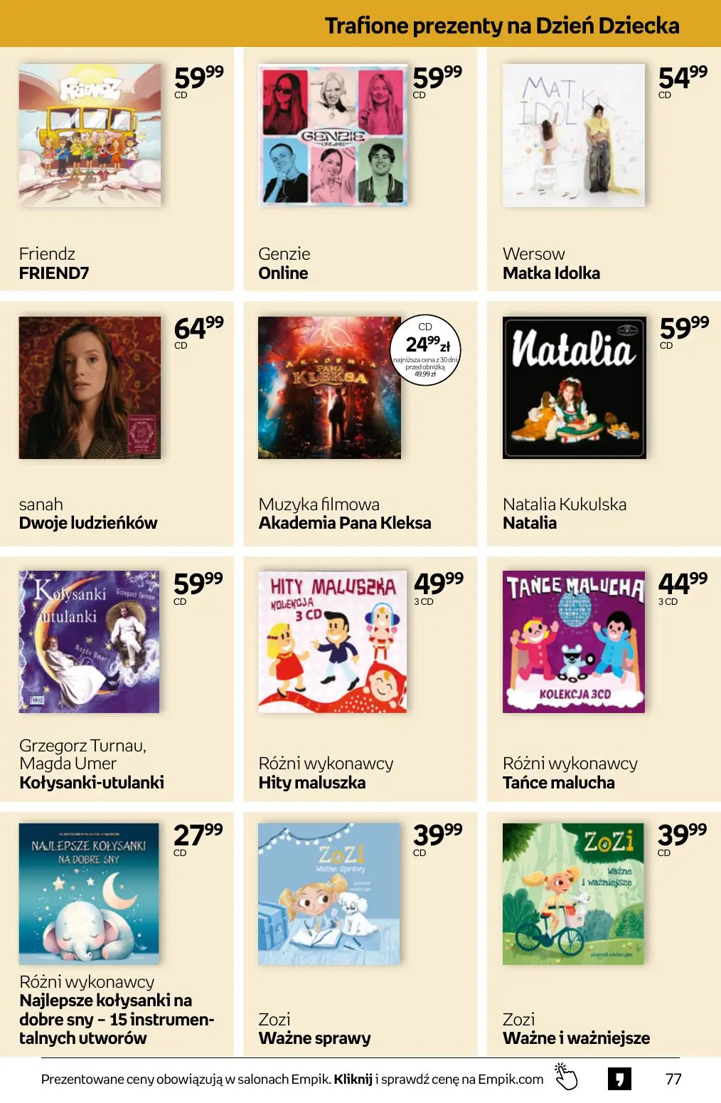 gazetka promocyjna Empik Tom kultury - Strona 77