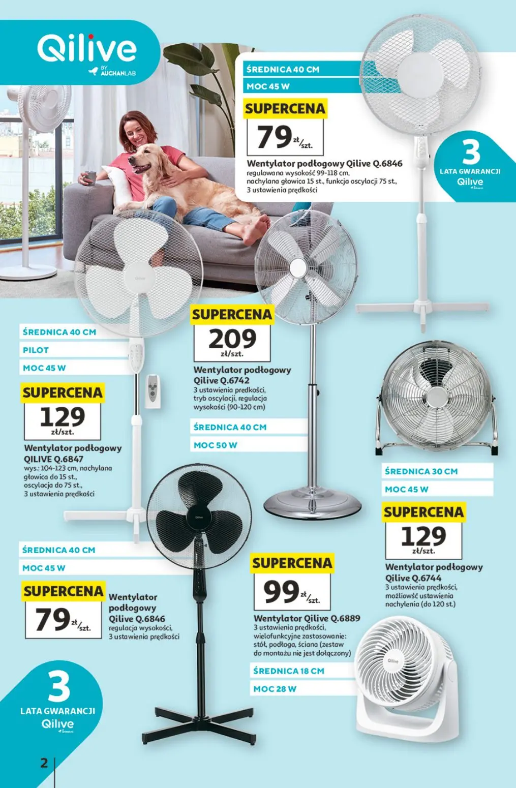 gazetka promocyjna Auchan Wentylatory, klimatyzatory - Strona 2