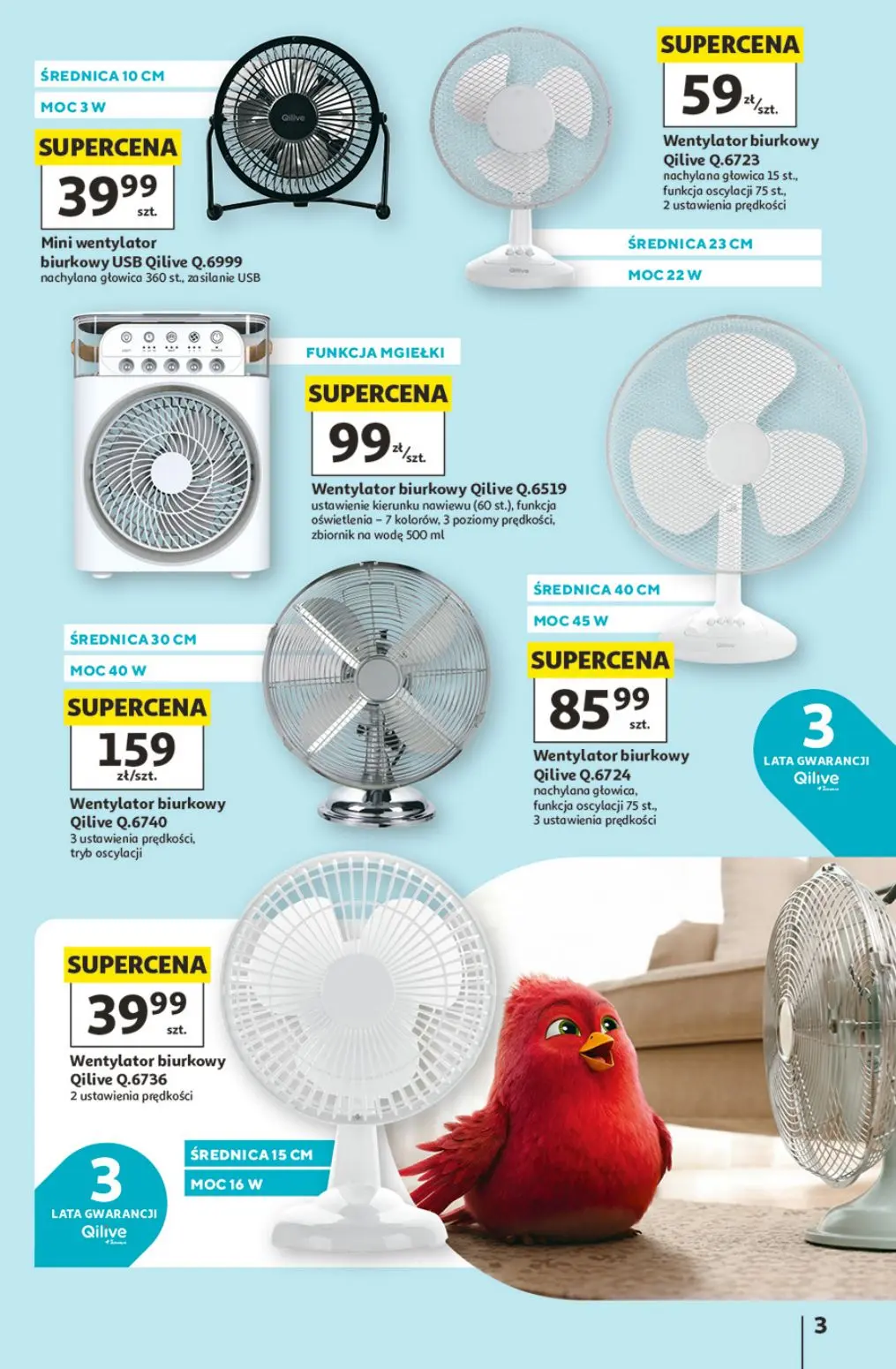 gazetka promocyjna Auchan Wentylatory, klimatyzatory - Strona 3