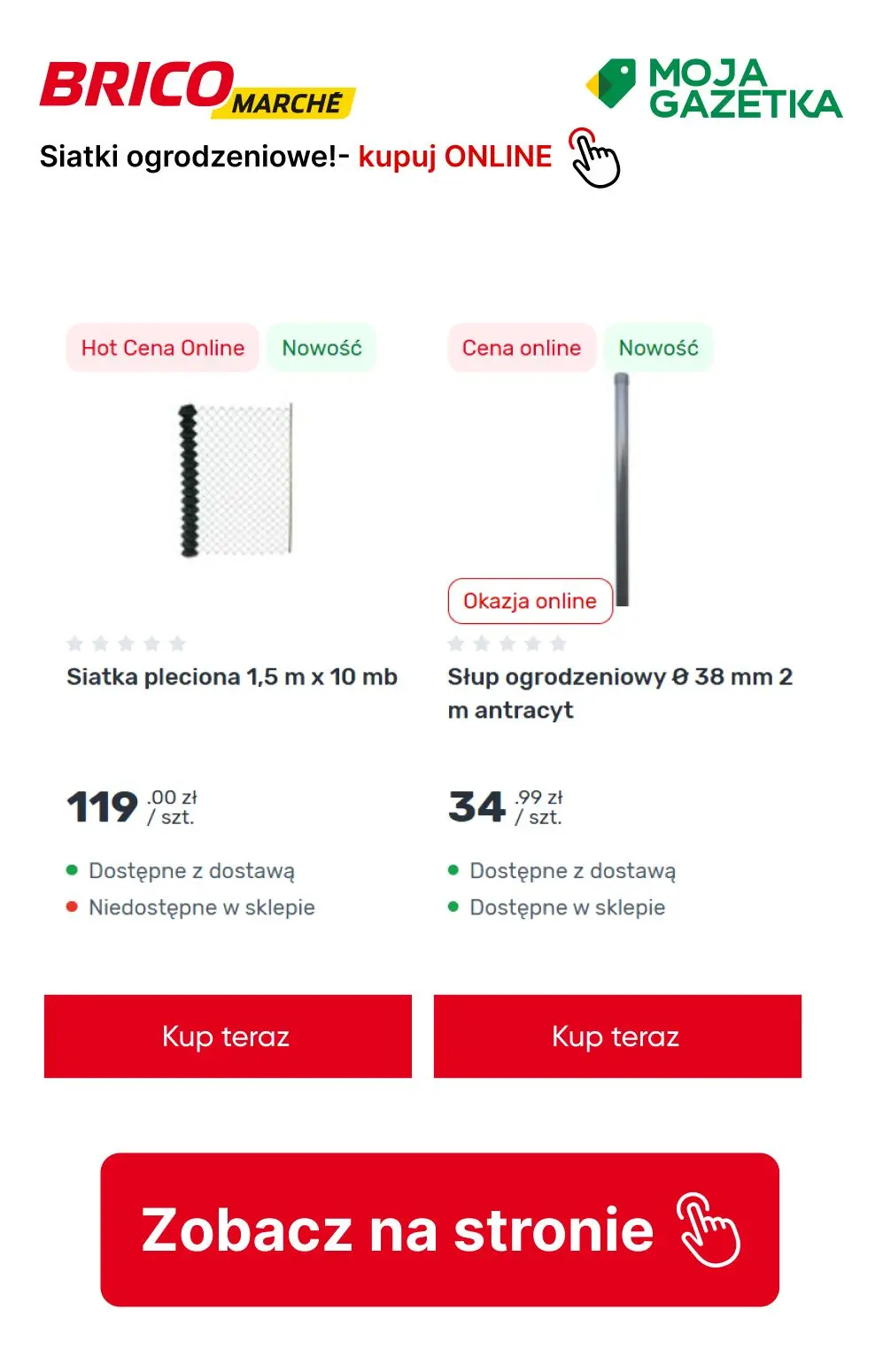 gazetka promocyjna BRICOMARCHE Funkcjonalne ogrodzenia z siatki - Strona 2