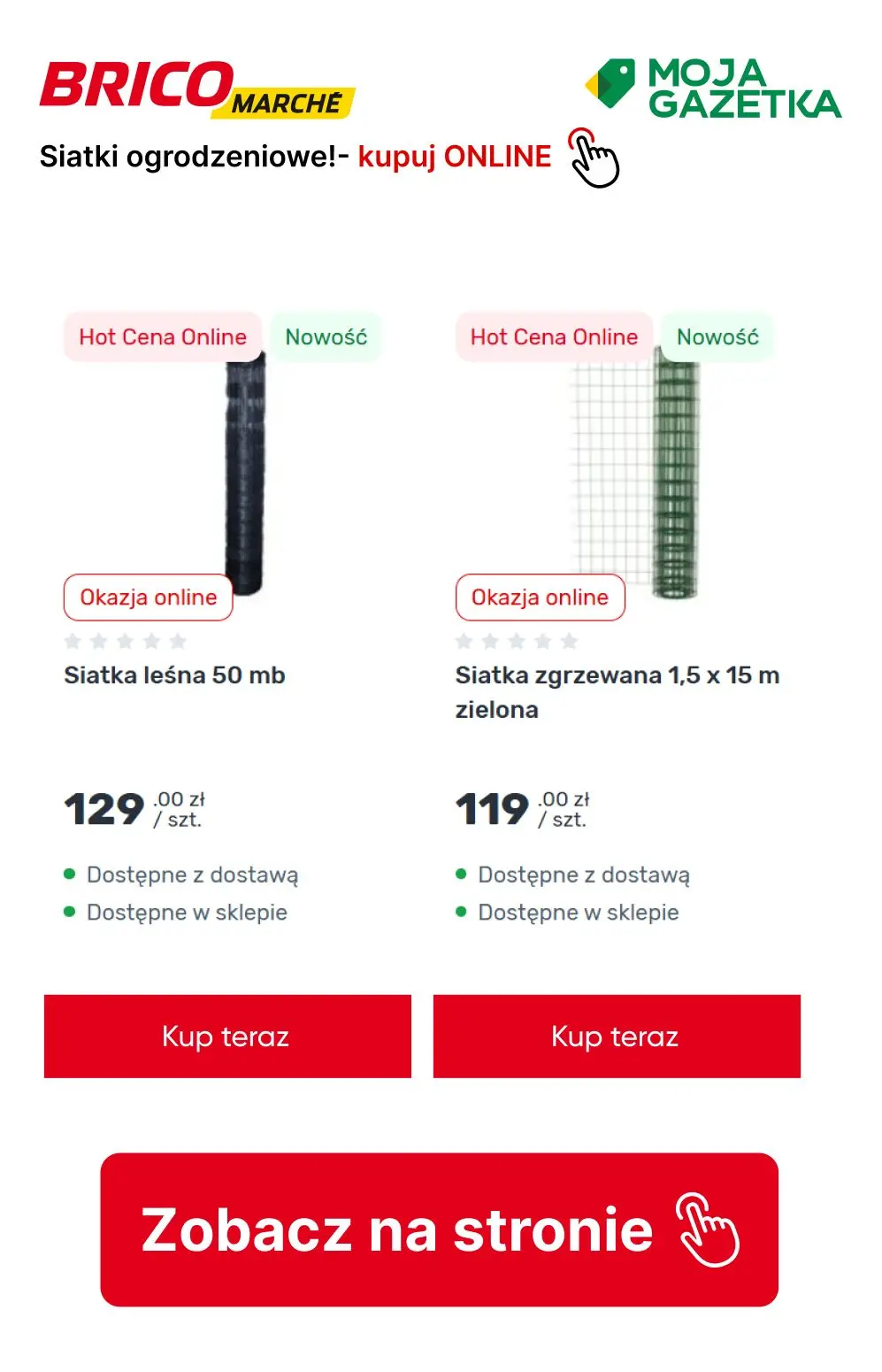 gazetka promocyjna BRICOMARCHE Funkcjonalne ogrodzenia z siatki - Strona 5
