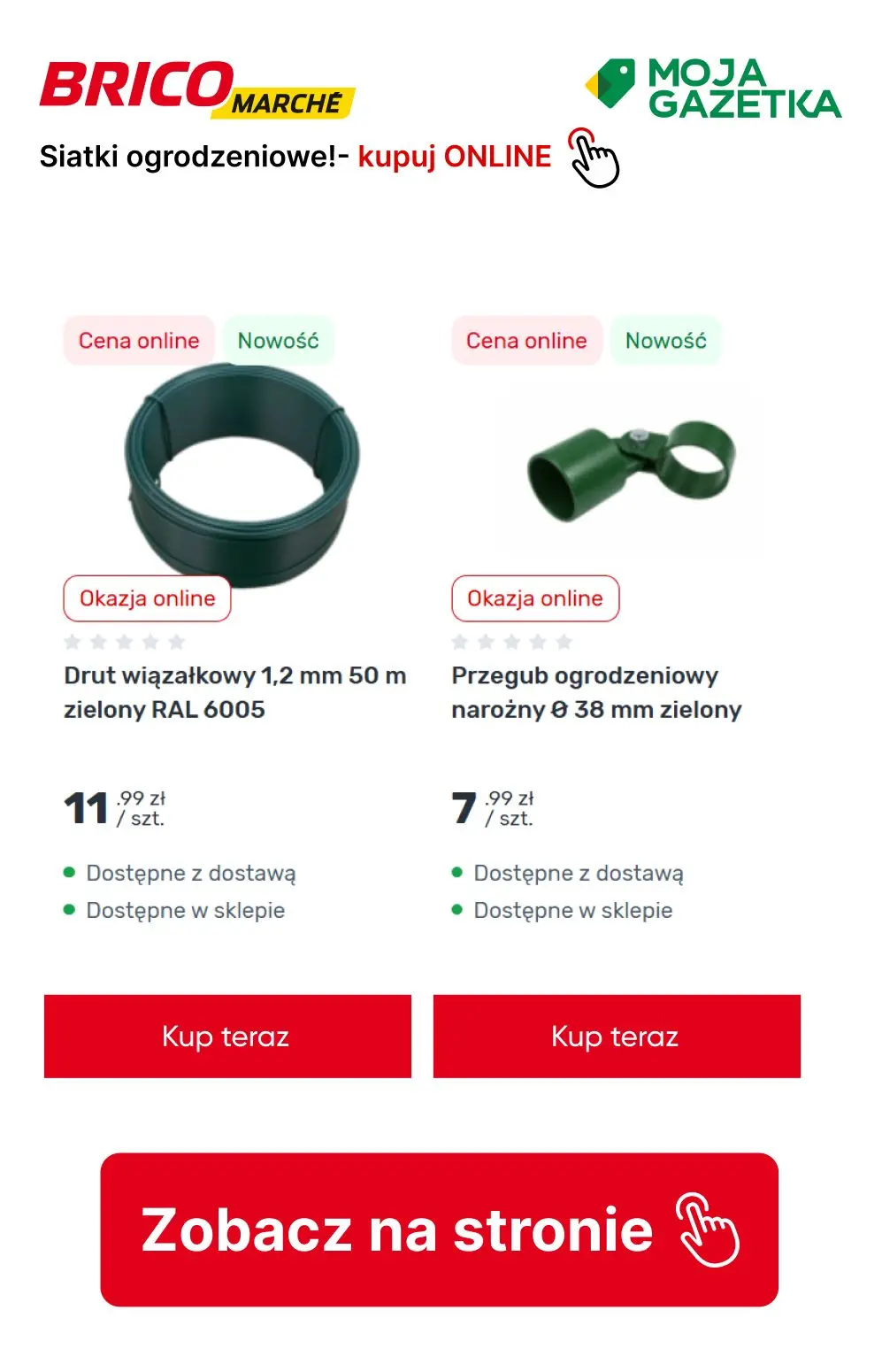 gazetka promocyjna BRICOMARCHE Funkcjonalne ogrodzenia z siatki - Strona 8