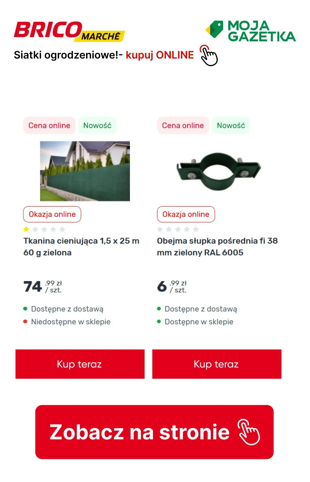 gazetka promocyjna BRICOMARCHE Funkcjonalne ogrodzenia z siatki - Strona 9