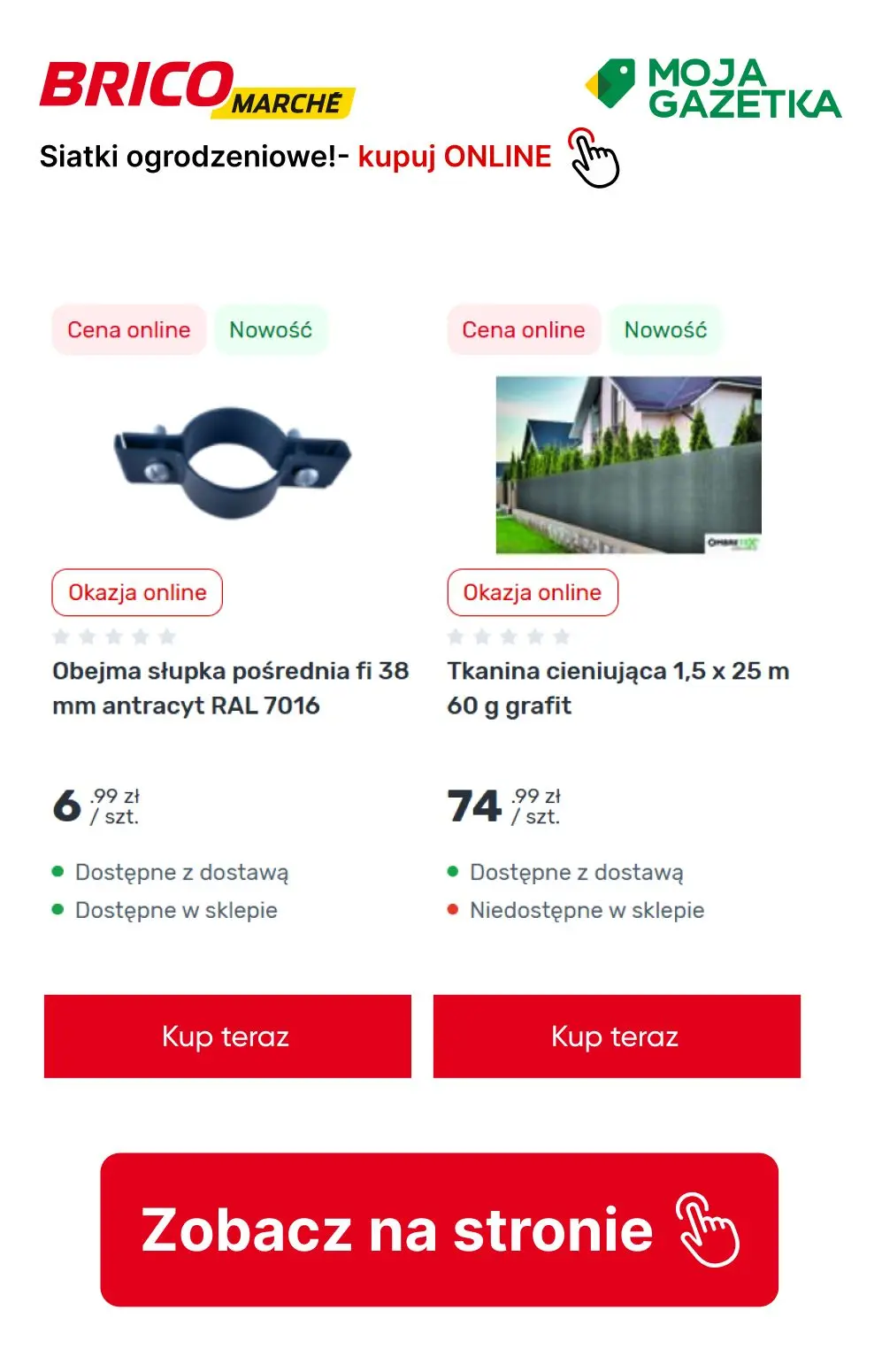 gazetka promocyjna BRICOMARCHE Funkcjonalne ogrodzenia z siatki - Strona 13