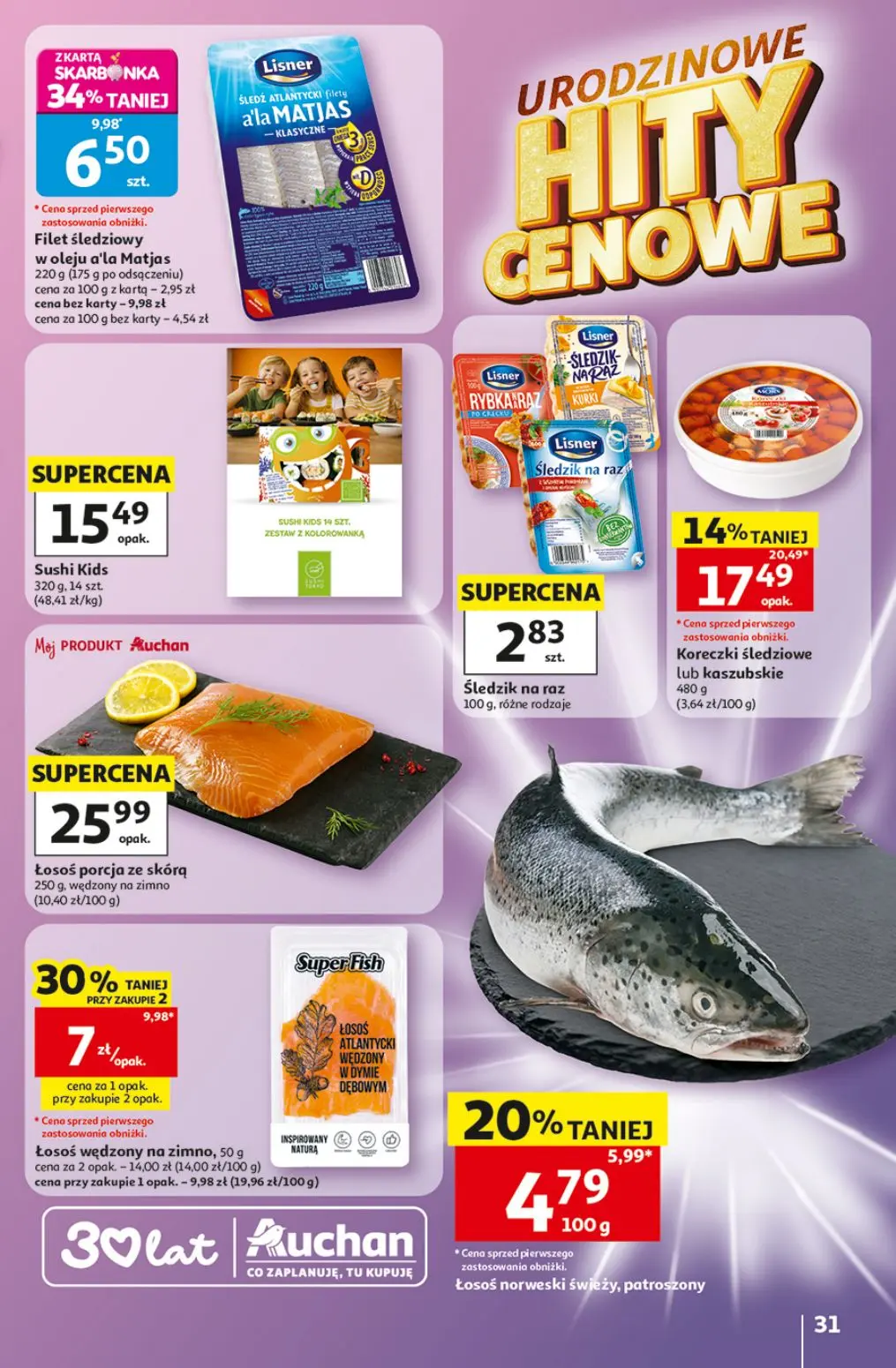gazetka promocyjna Auchan Urodzinowe Hity Cenowe - Strona 31