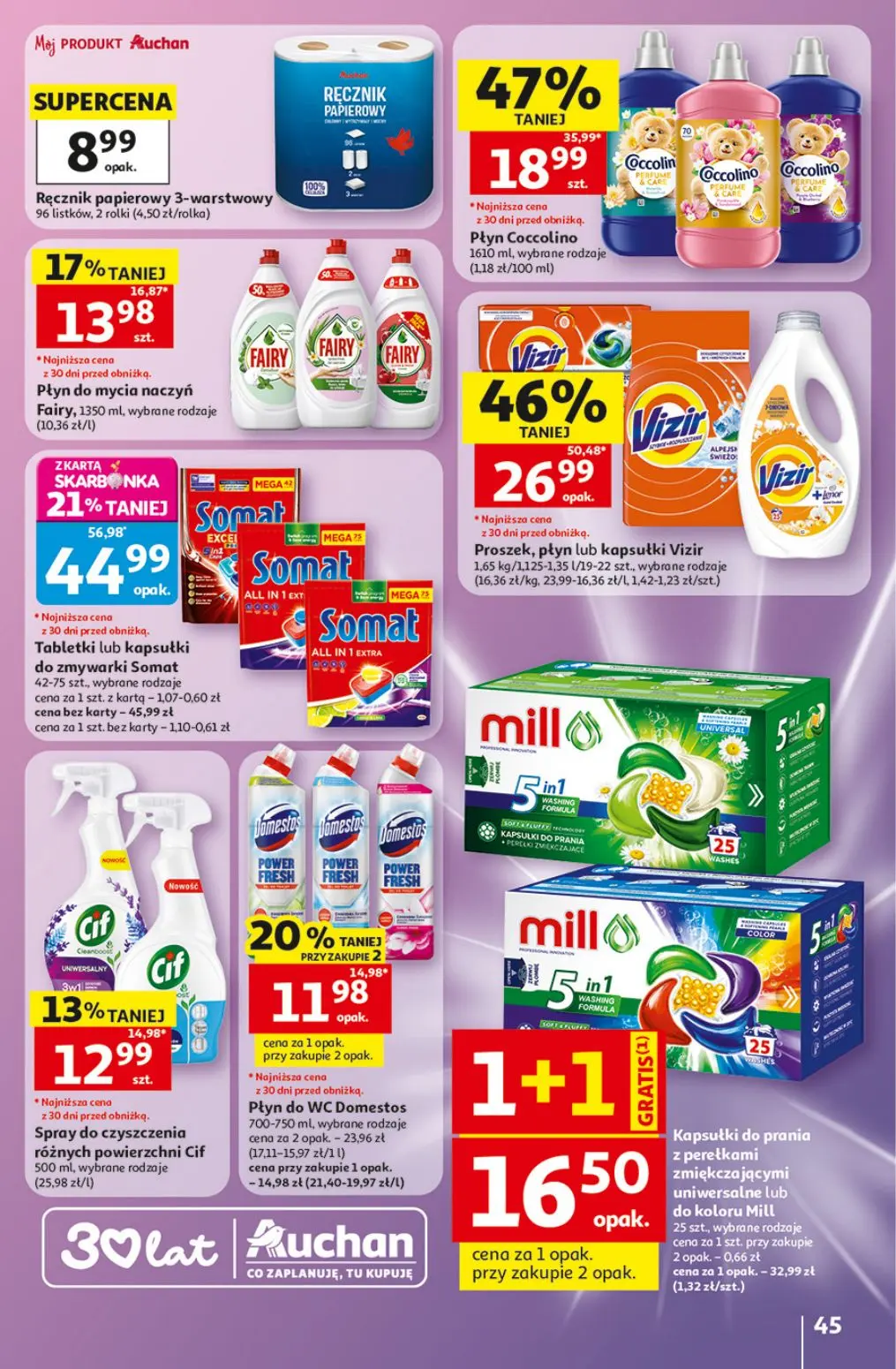 gazetka promocyjna Auchan Urodzinowe Hity Cenowe - Strona 45