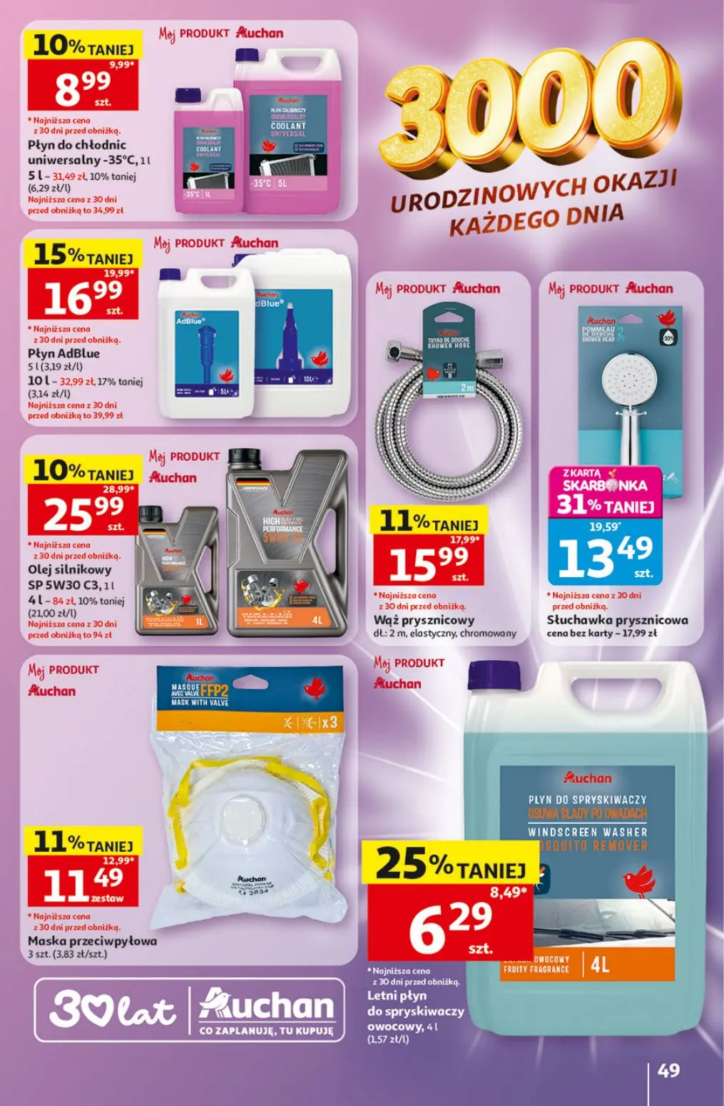 gazetka promocyjna Auchan Urodzinowe Hity Cenowe - Strona 49