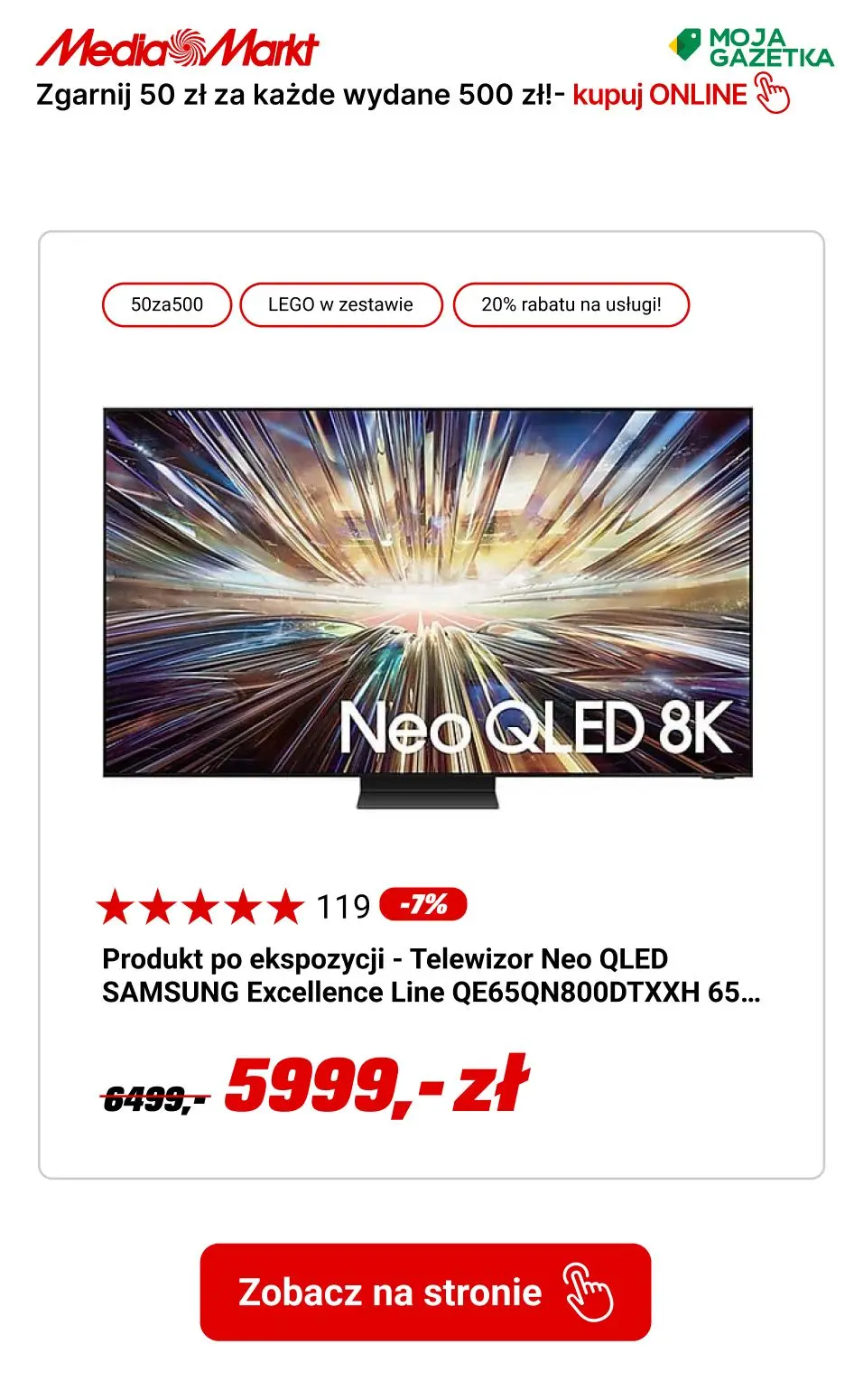 gazetka promocyjna Media Markt Zgarnij 50 zł zniżki za każde wydane 500 zł, przy zakupie min. 2 różnych produktów! - Strona 7